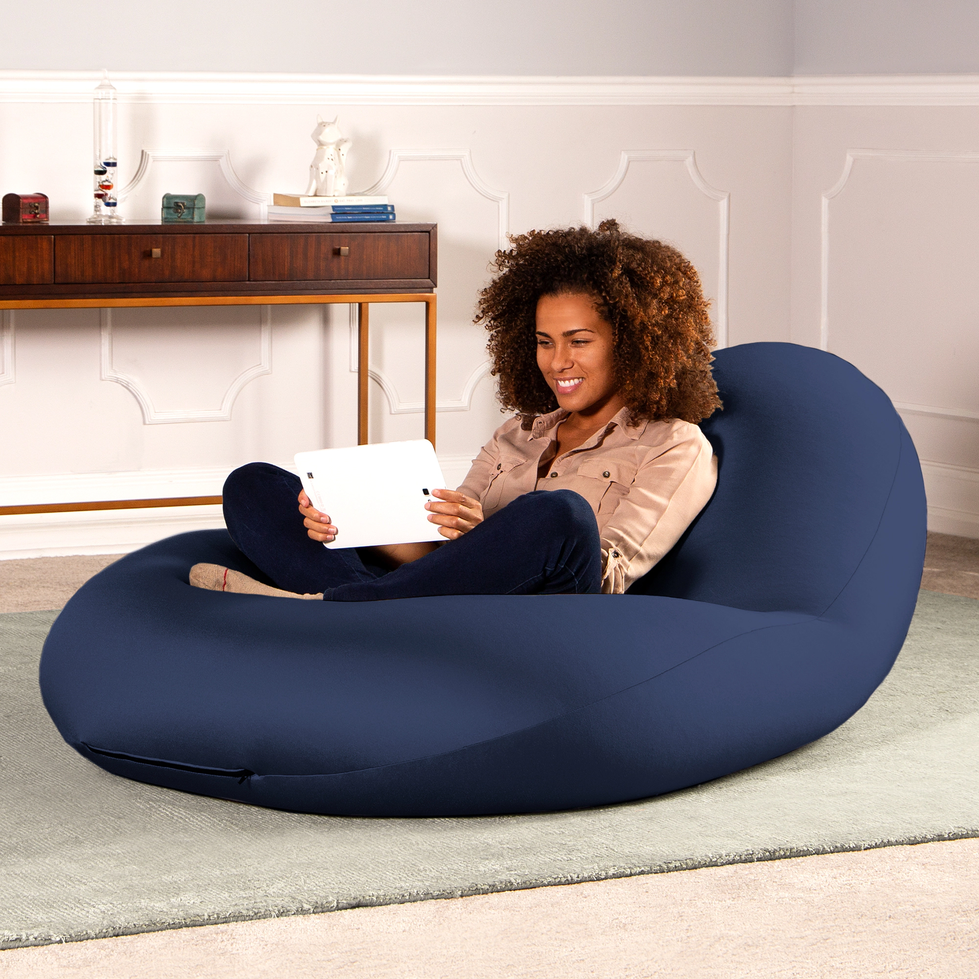 Jaxx Nimbus Therapeutic Sensory Bean Bag Chair – Cloud-Like Adjustable Body Pod Design for Ergonomic Relief and Comfort