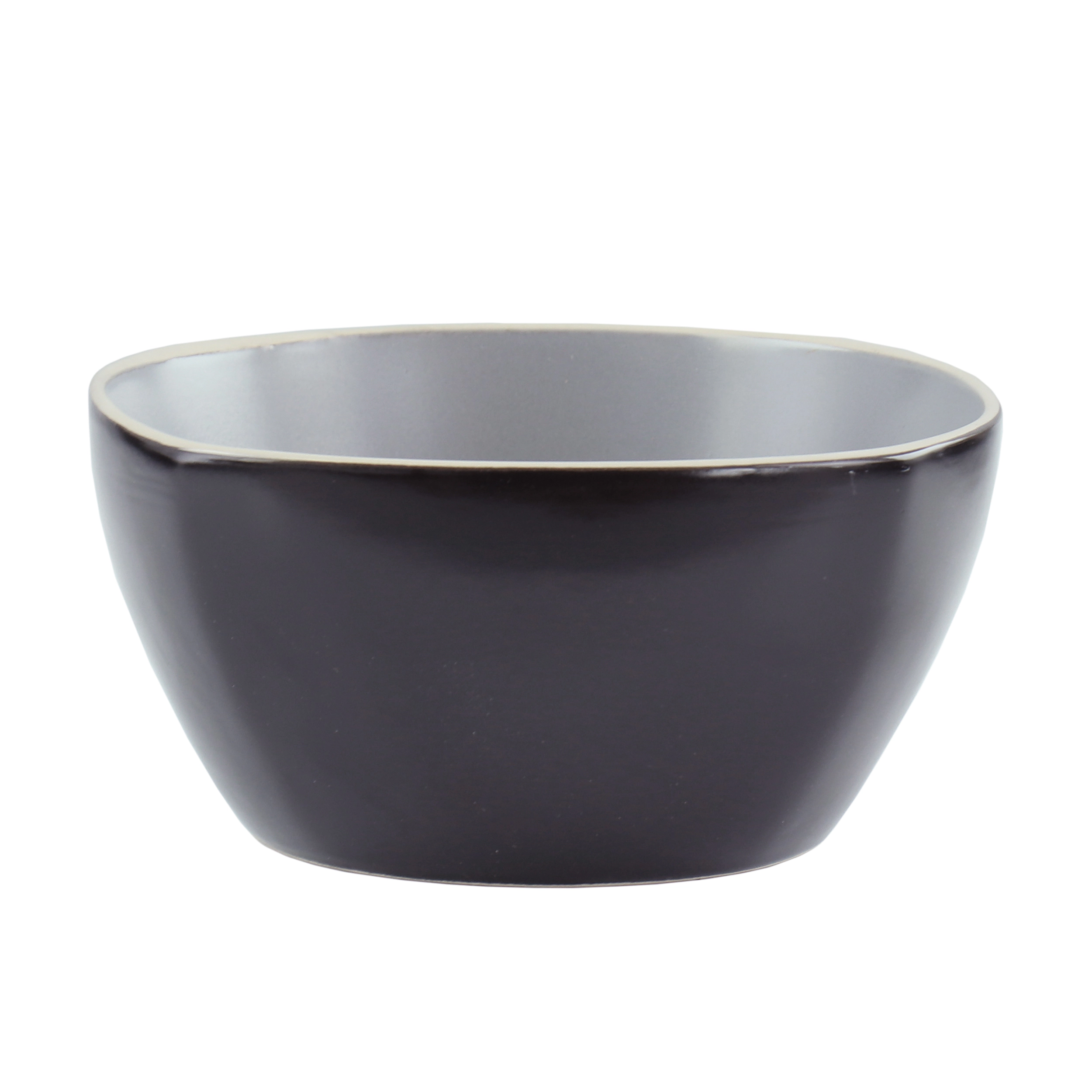 Gibson Home Soho Lounge 16 Piece Soft Square Stoneware Dinnerware Set in Grey Matte