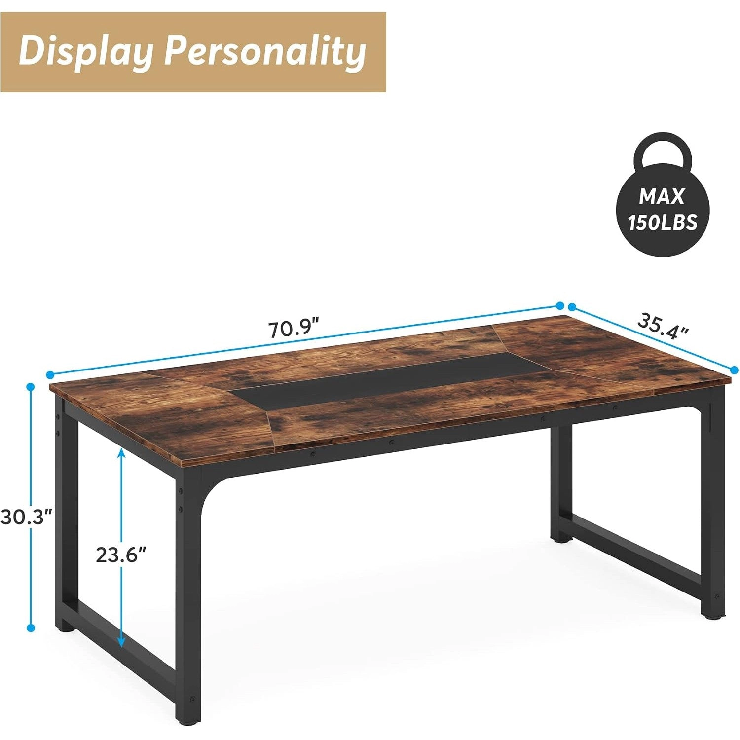 Tribesigns Modern Computer Desk Large Office Desk Computer Table