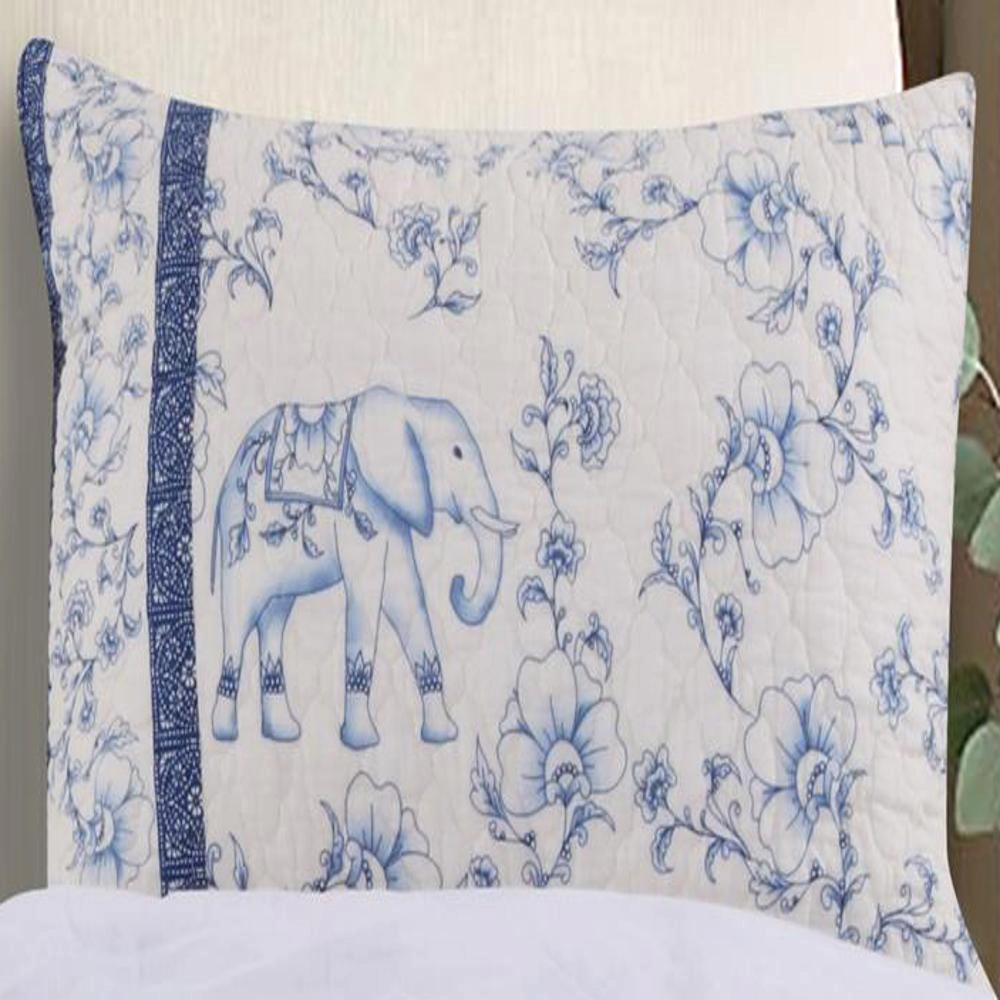 Greenland Home Fashion Saffi Pillow Sham - King 20x36", Blue