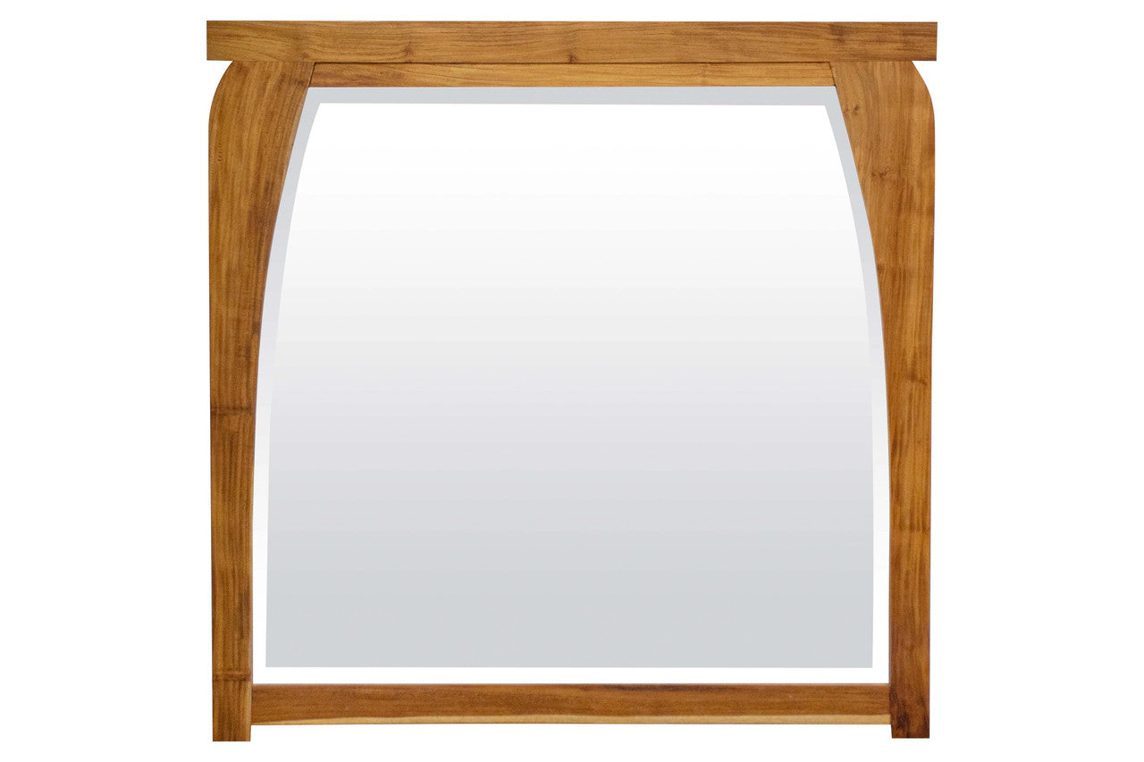 EcoDecors Tranquility Teak Hanging Vanity Mirror