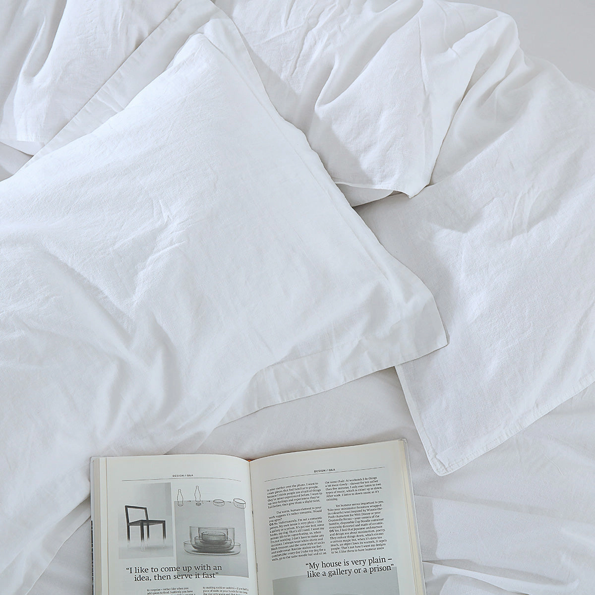 Egyptian Linens Pre Washed Belgian Flax Linen Cotton Duvet Cover Set