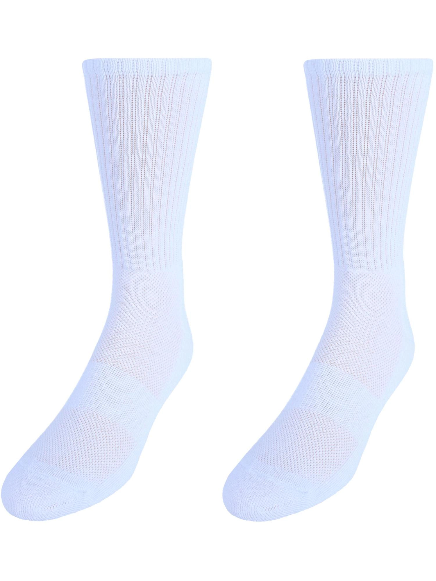 CTM Men's Dry and Cool Cushioned Crew Socks (Pack of 2)