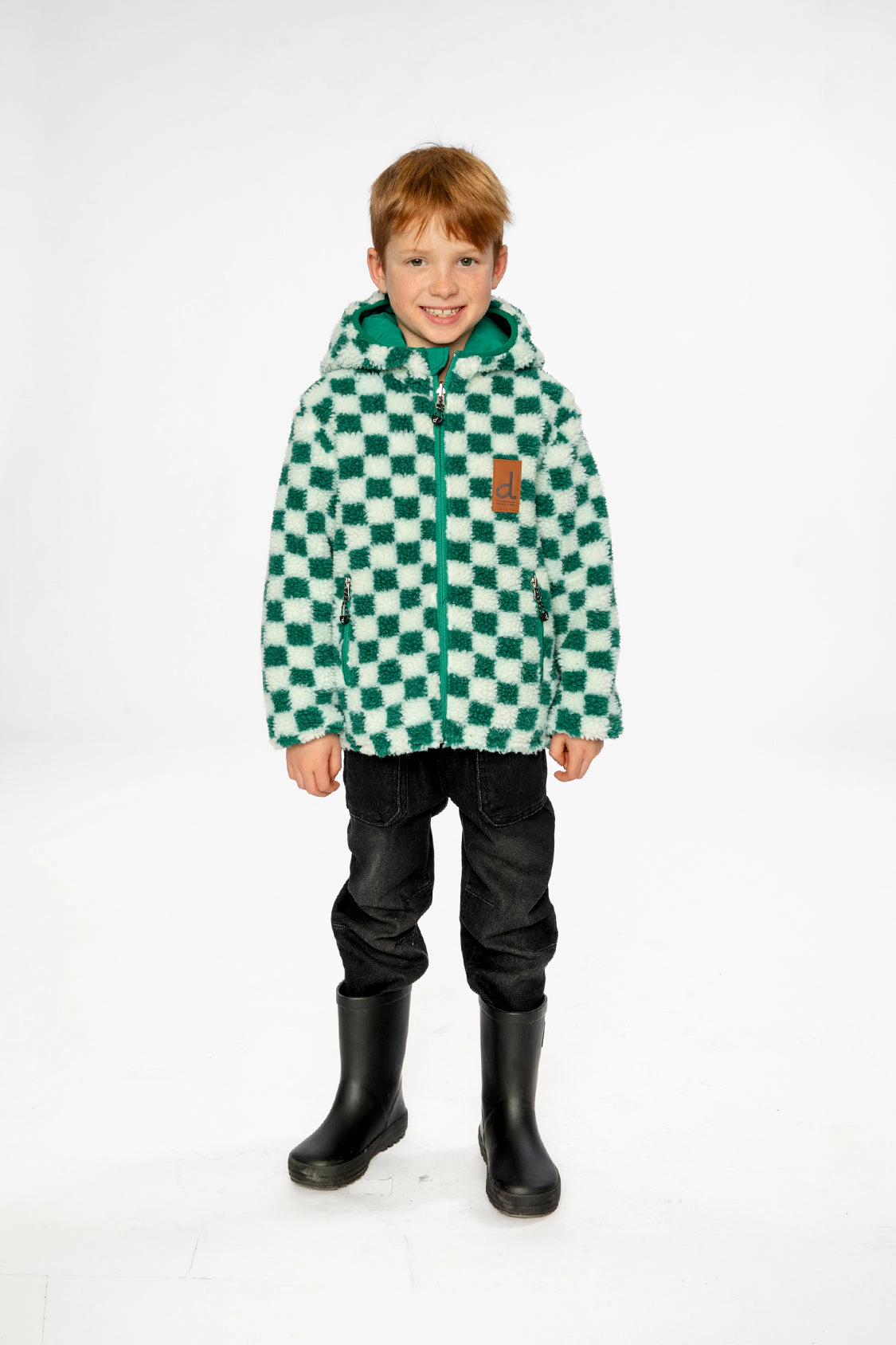 Deux par Boys Sherpa and Water-Resistant Reversible Mid-Season Jacket