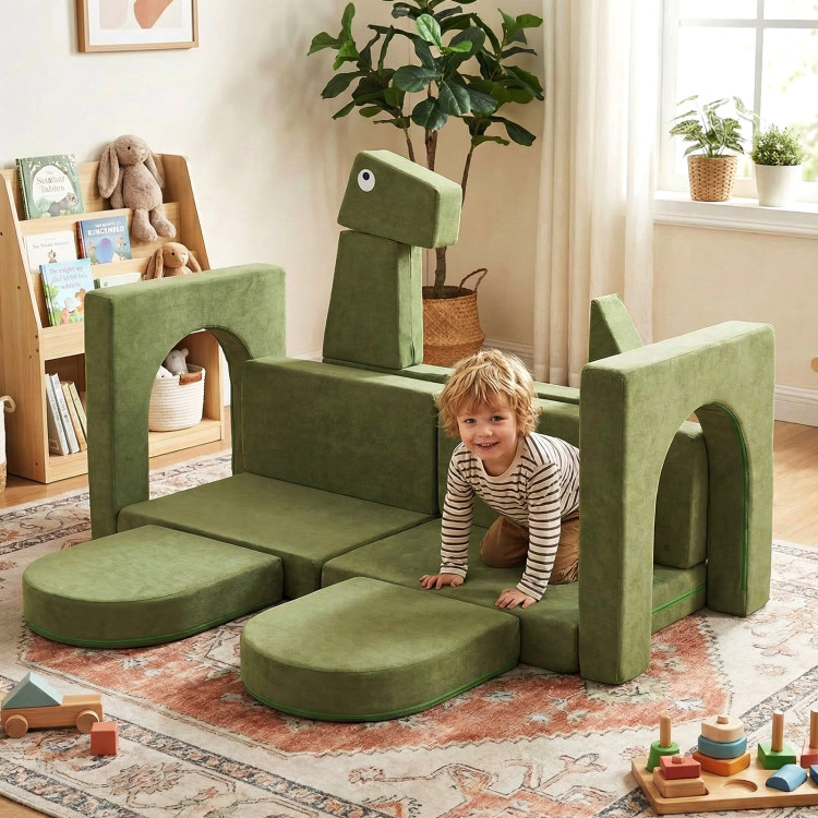 Hivvago 13 Pieces Modular Kids Play Couch For Inspiring Creativity