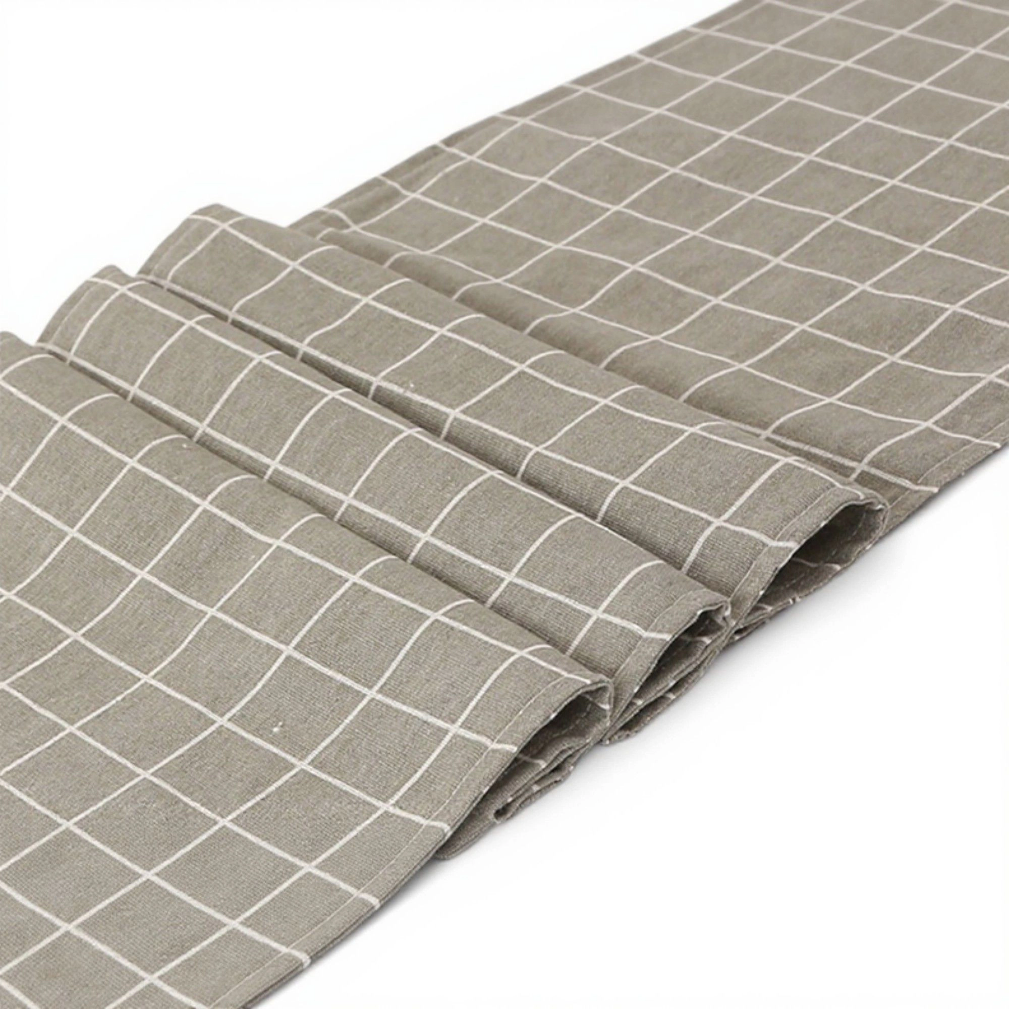 Alilang Unisex Dainty Daisy Print Tablecloth with Soft Neutral Background