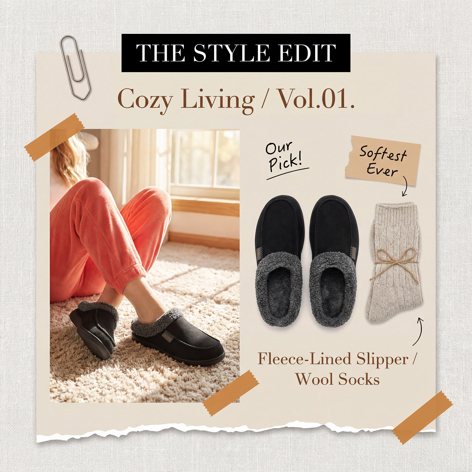 BLISSFUL STEP Women's Winter Fuzzy Indoor Outdoor House Slippers