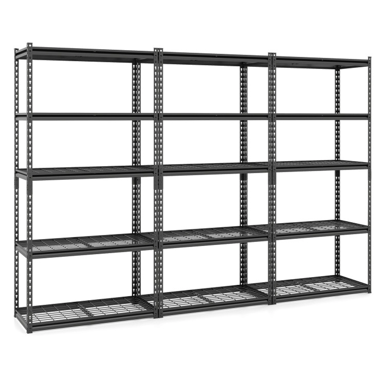 SUGIFT 5-Tier 2000-lb Capacity Heavy-Duty Wire Rack Shelving Unit with Adjustable Shelves and Connectors
