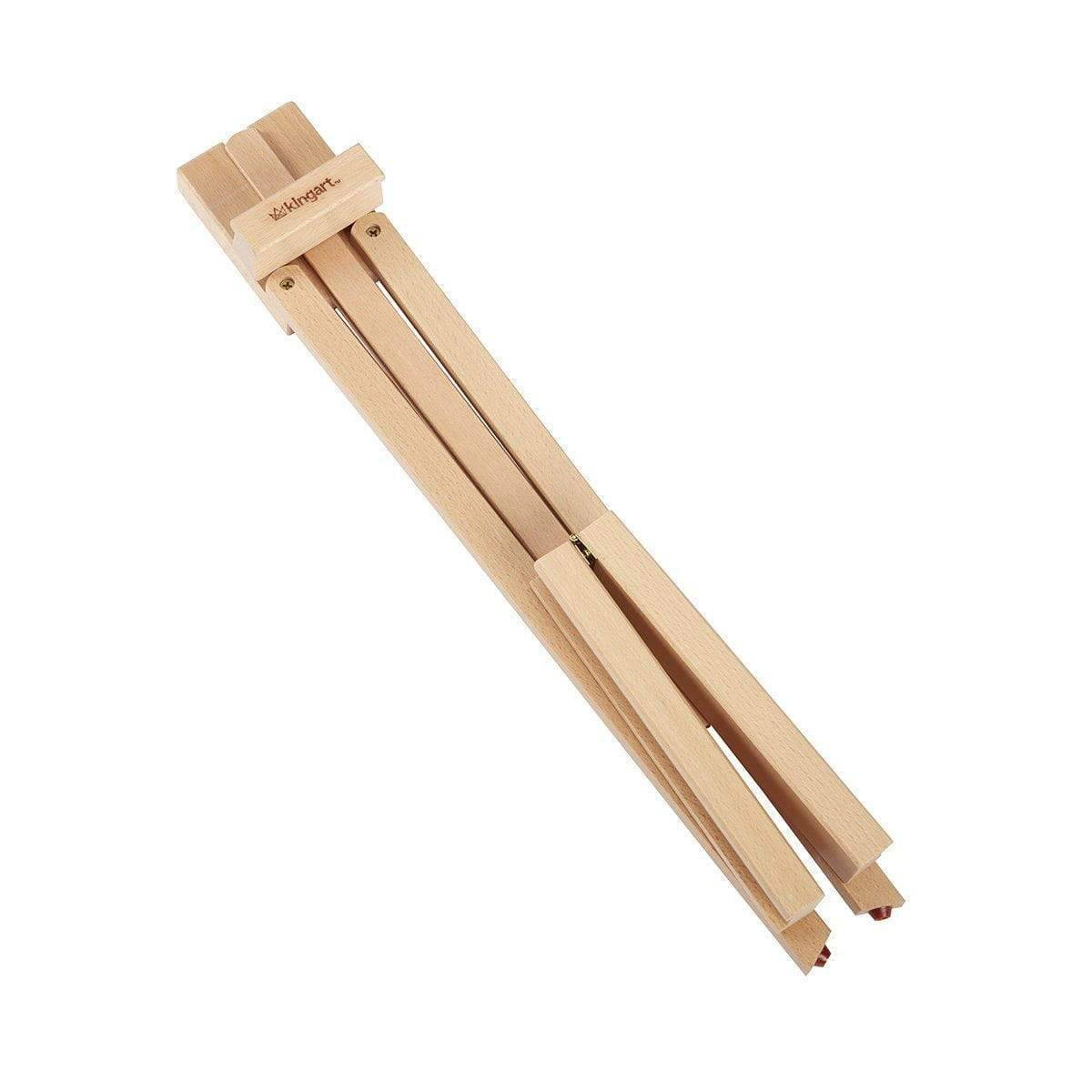KINGART Wood Tabletop A-Frame Easel 29" - Natural Beechwood