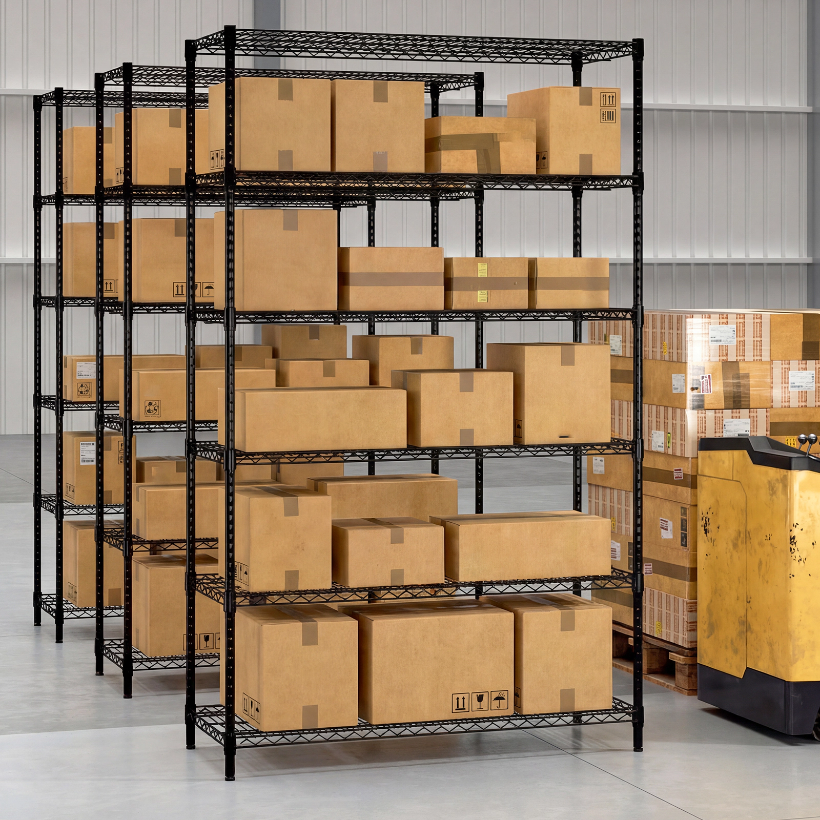 SlickBlue Heavy Duty Metal Storage Shelving Unit with 6-Tier Adjustable Design