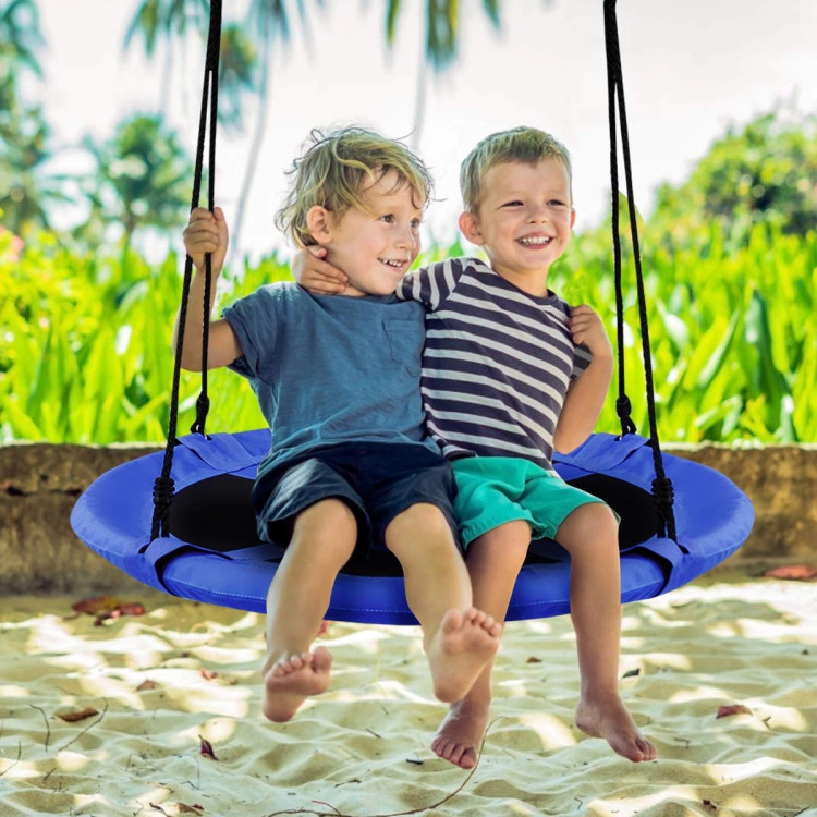 Hivvago 40 Inch Flying Saucer Tree Swing Indoor Outdoor Play Set