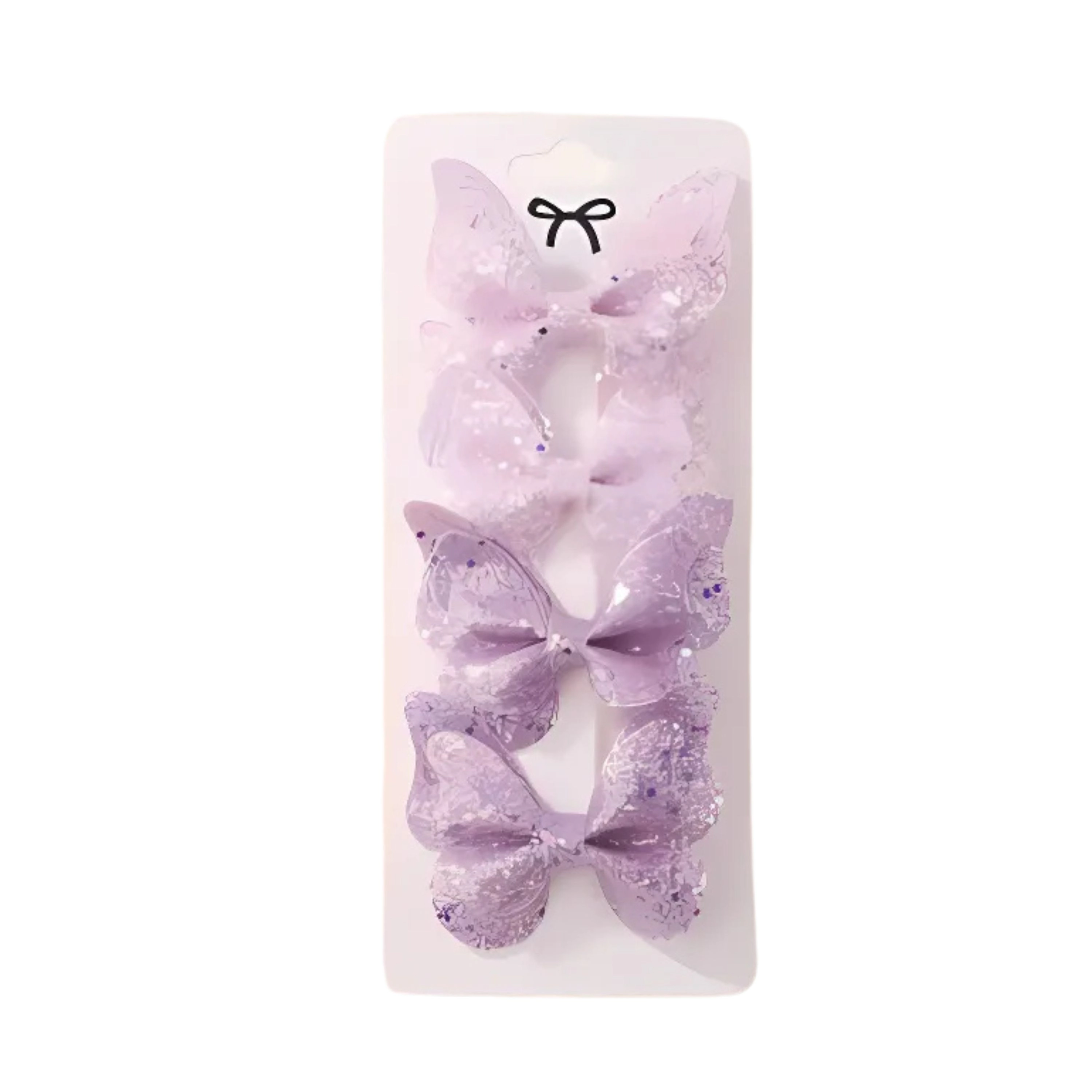 Kitcheniva 4 Pcs Children's Sequin Butterfly Hair Clips