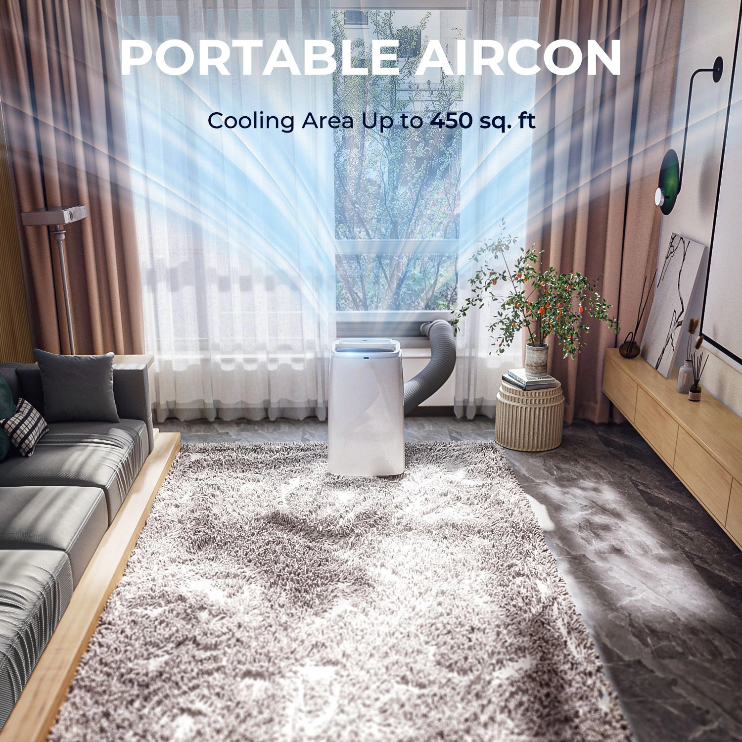 SlickBlue Unisex Portable 12000 BTU Air Conditioner