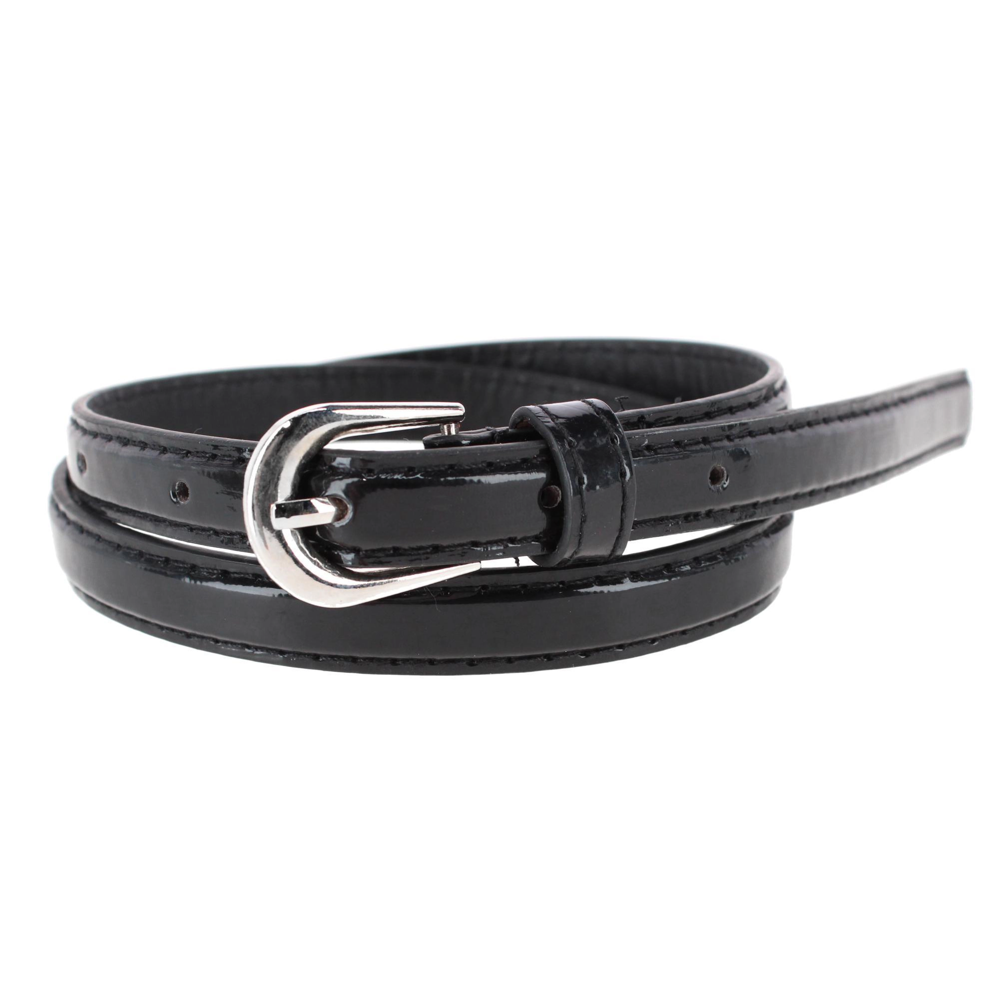 CTM Kid's 1/2 Inch Skinny Dress Belt