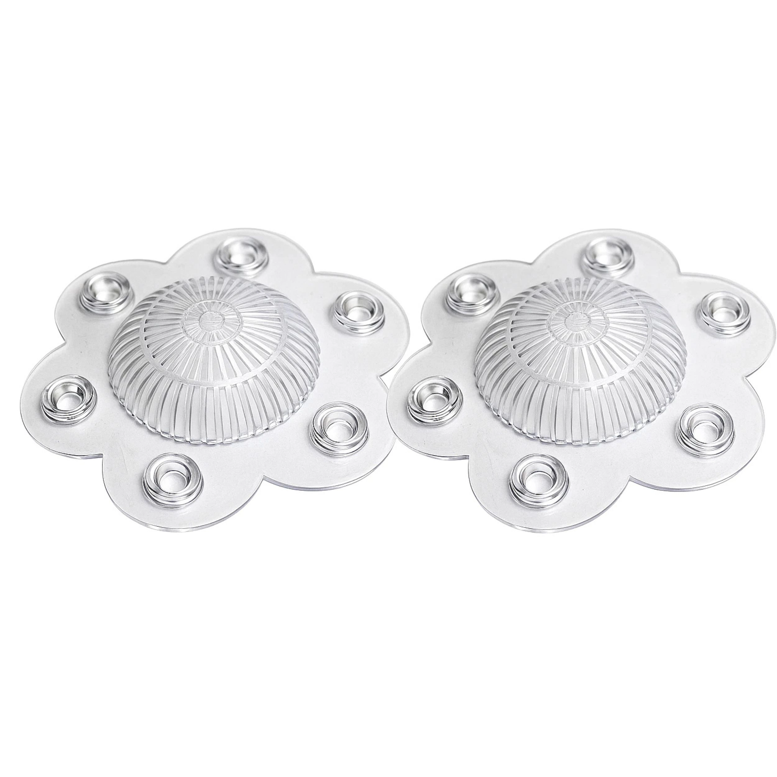 Home Collection Pack of 2 Hair Catcher Drain Covers 5" PVC Suction