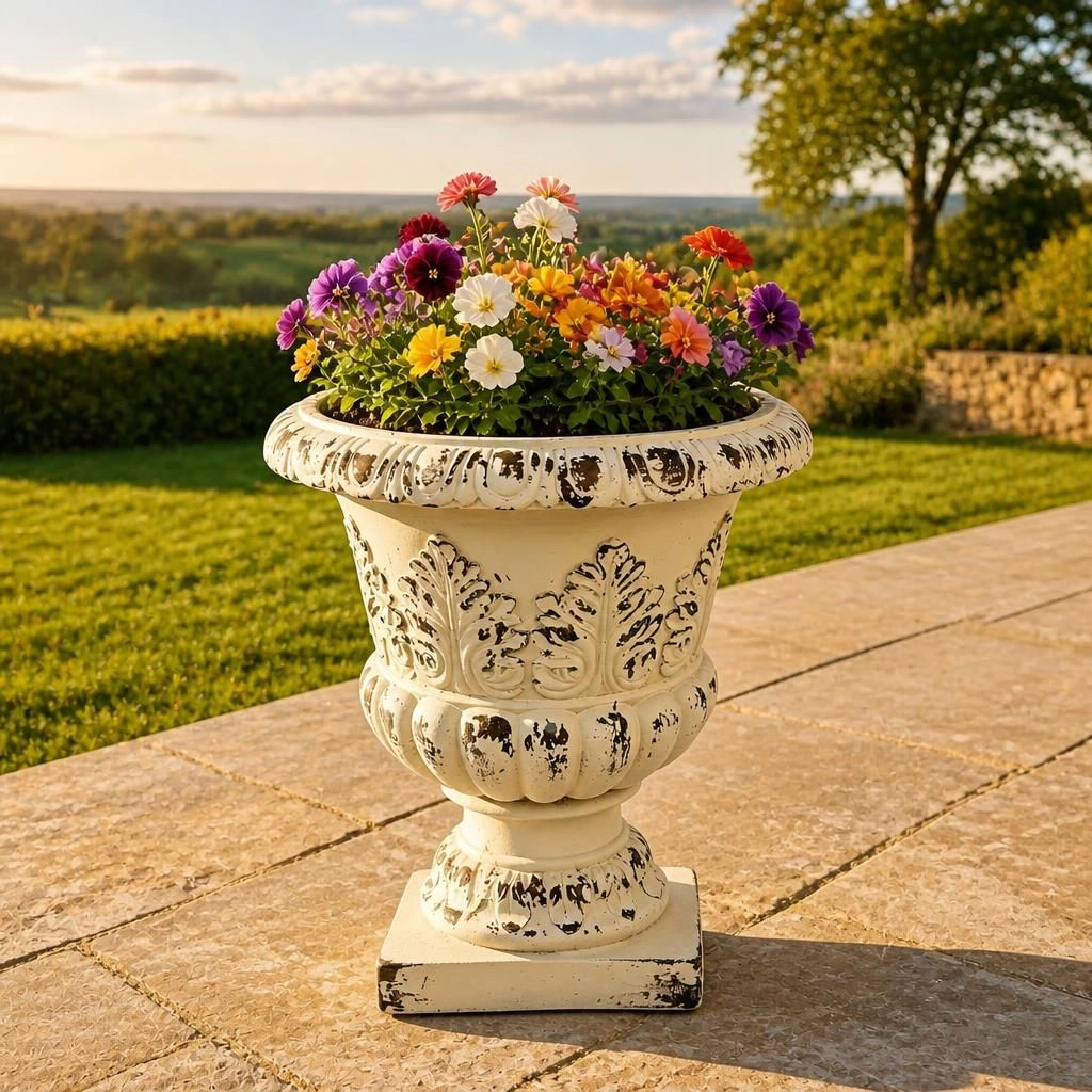 WOW PIONEER Tall Round Freestanding Planter