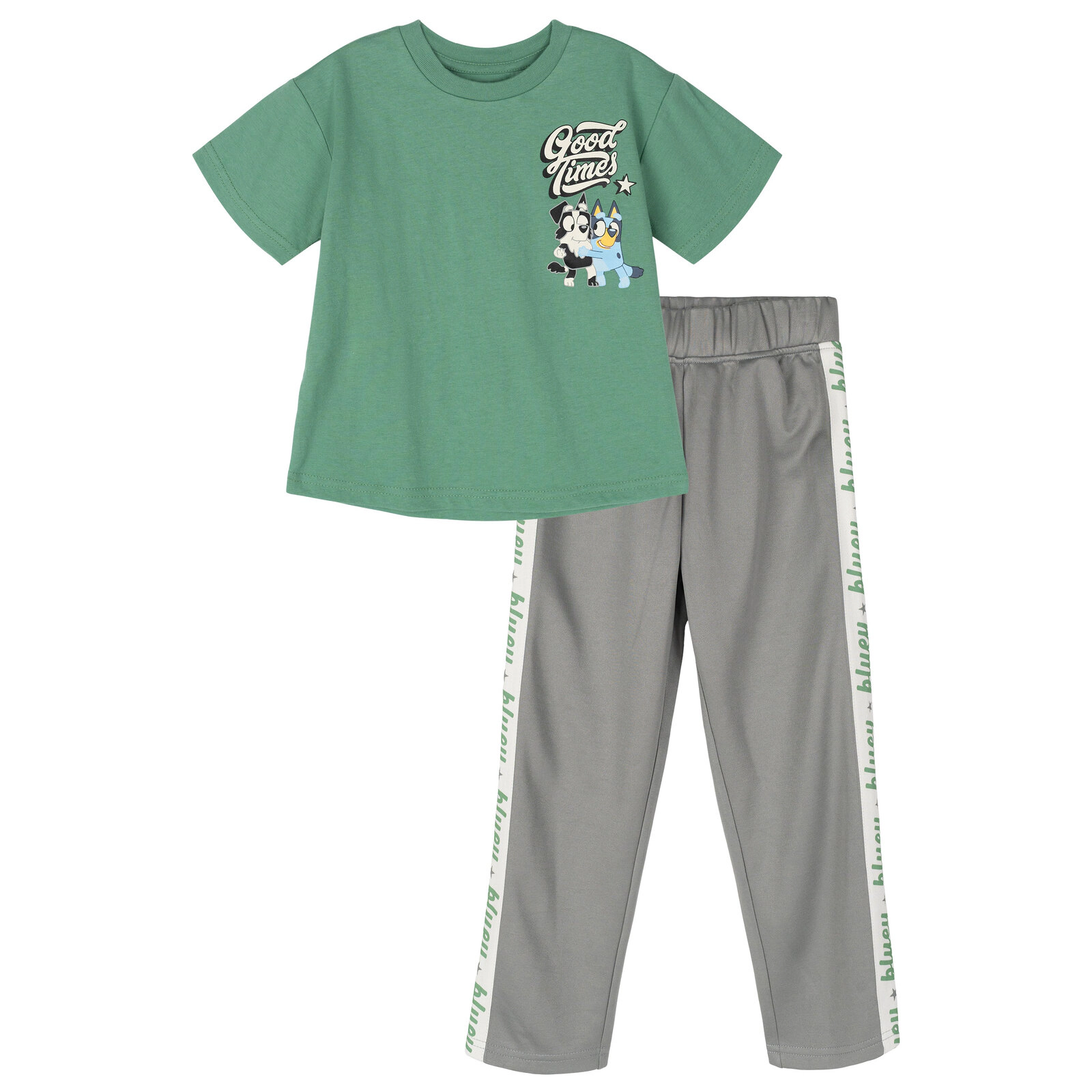 Bluey Boys' Athletic 2-Piece Tee and Pants Set