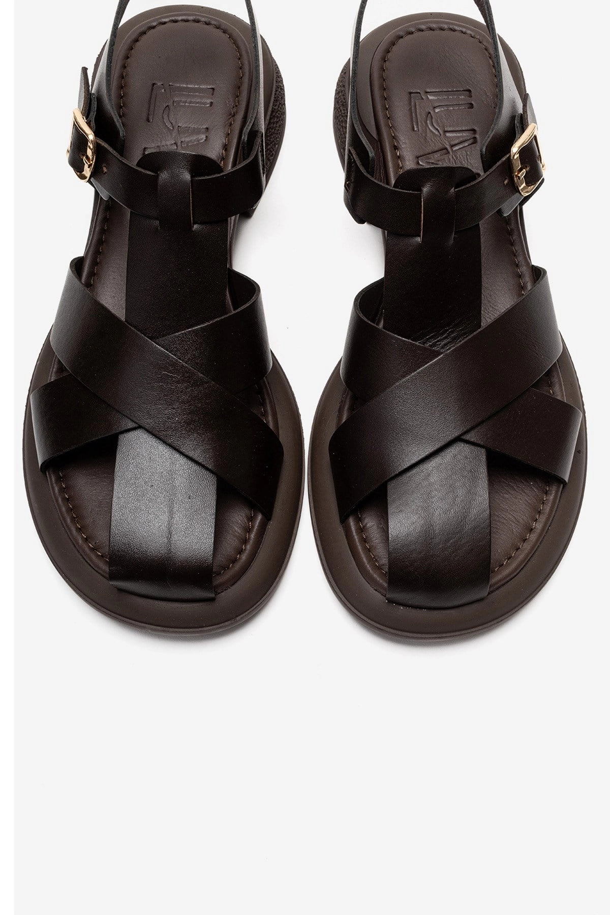 Forever & Always Womens Guido Leather Sandals