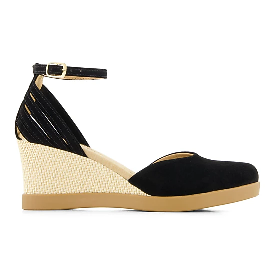 Andrea Womens Wedge Ankle Strap Espadrilles