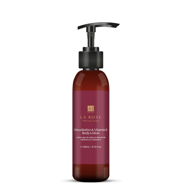 Dr. Botanicals La Rose Française Anti-Aging Body Lotion 250ml - Bakuchiol & Vitamin E for Fine Lines and Hydration