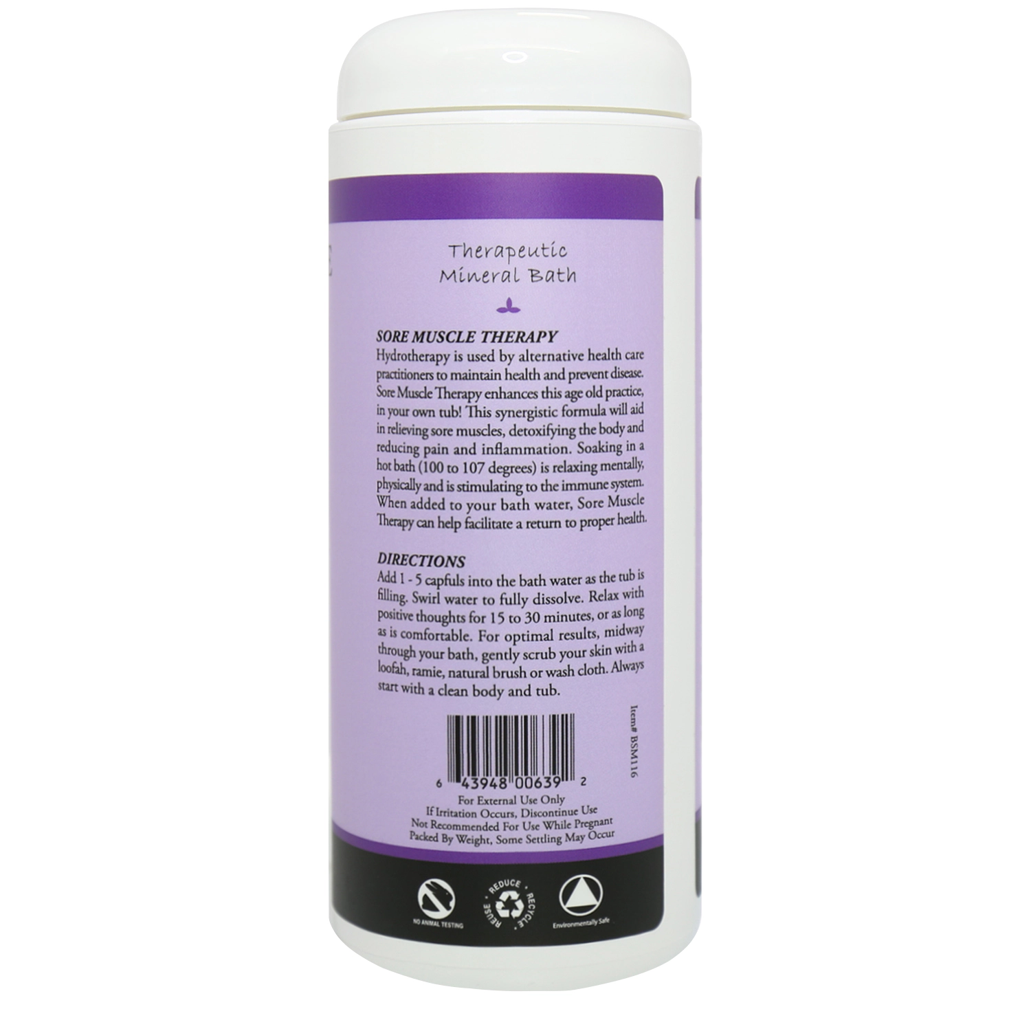 Plantlife Sore Muscle Bath Salt 2-Pack - 3 oz Each