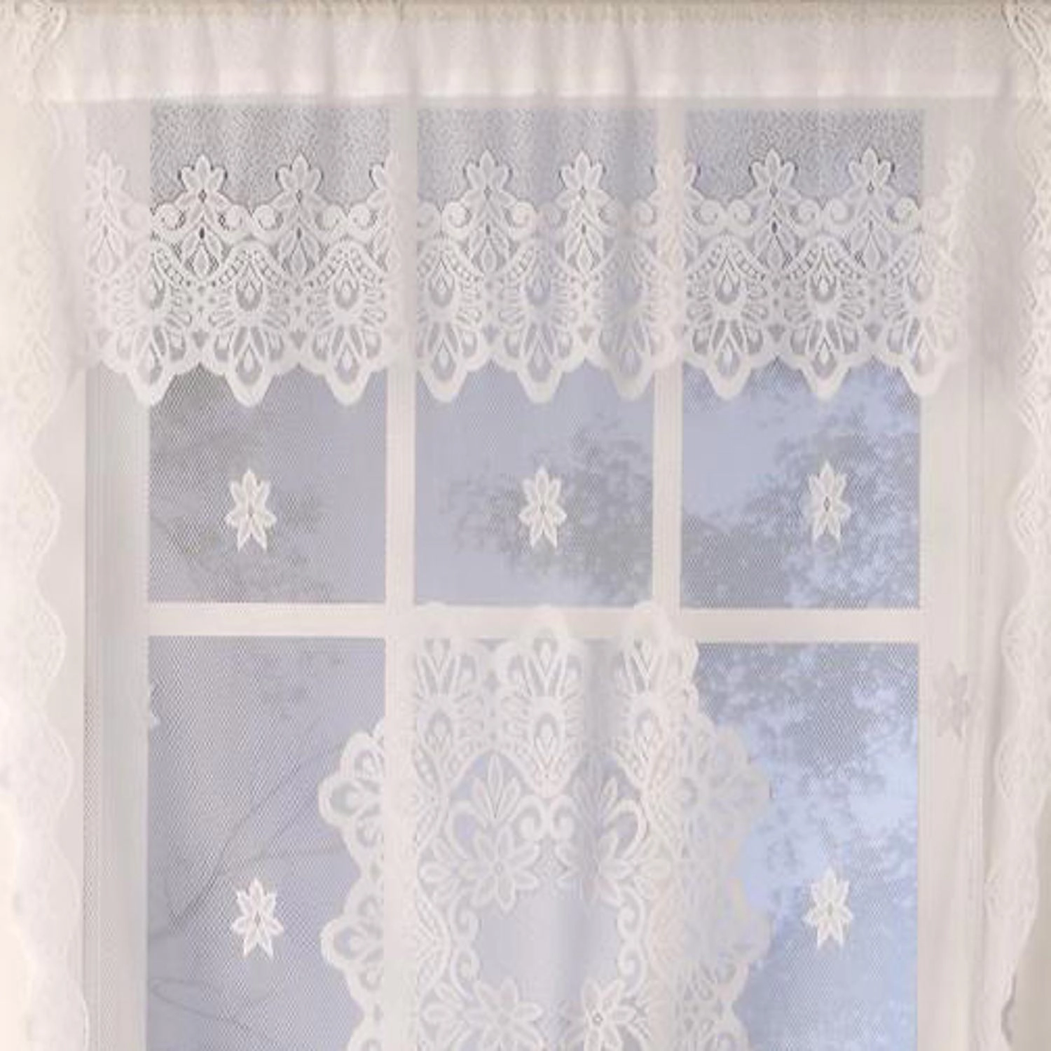 SKL Home By Saturday Knight Ltd Jacquelyn Lace Window Shade - 42X84", White