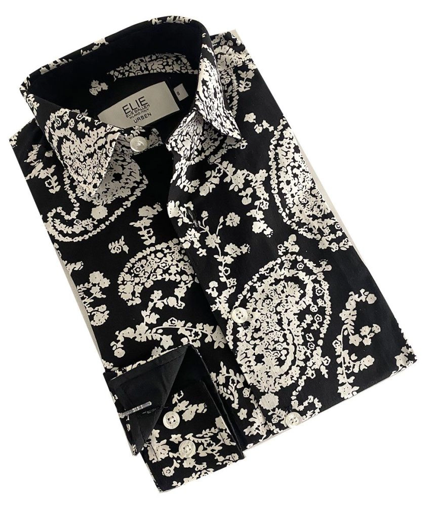 Elie Balleh Boys Slim Fit Paisley Button Down Shirt