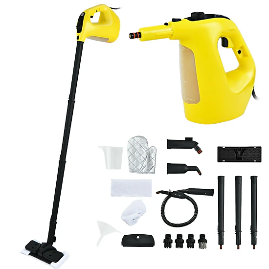 SUGIFT 1400W Multipurpose Pressurized Steam Cleaner Upright Vacuum with ...