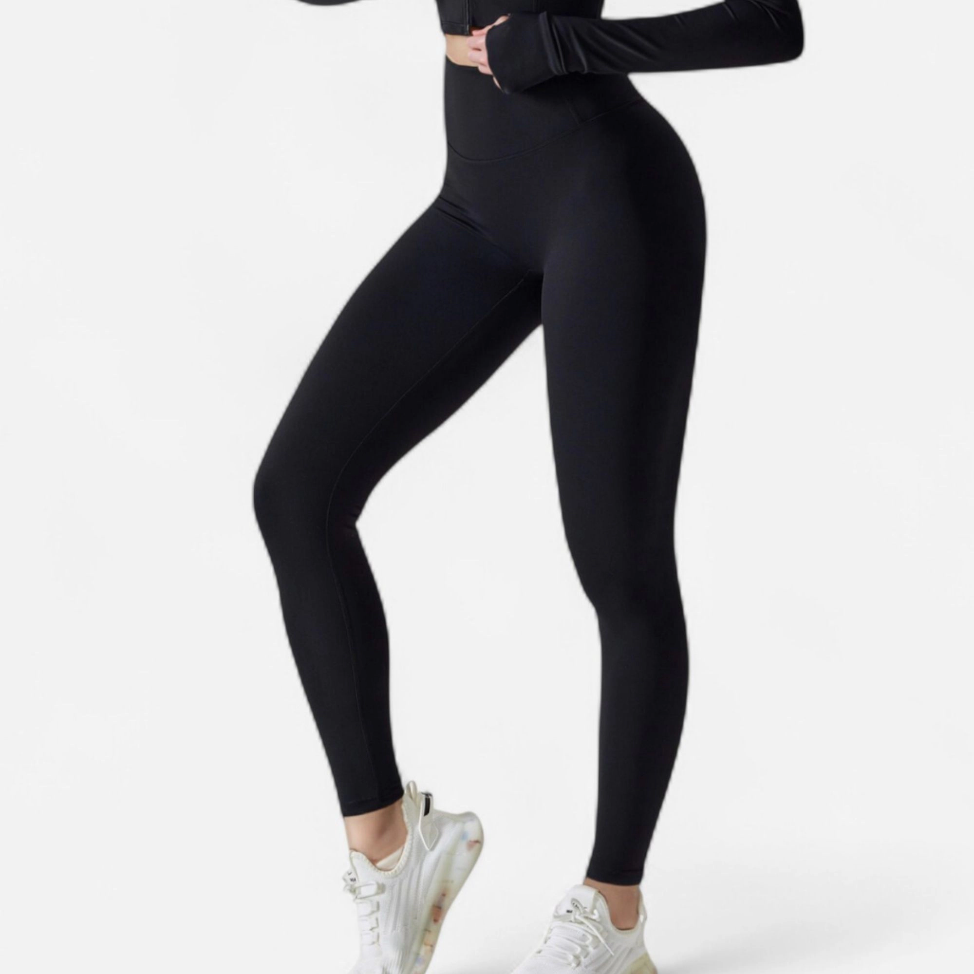 Anna-Kaci Women's High-Waist Compression Leggings with Seamless Fit and Sculpting Stretch Fabric