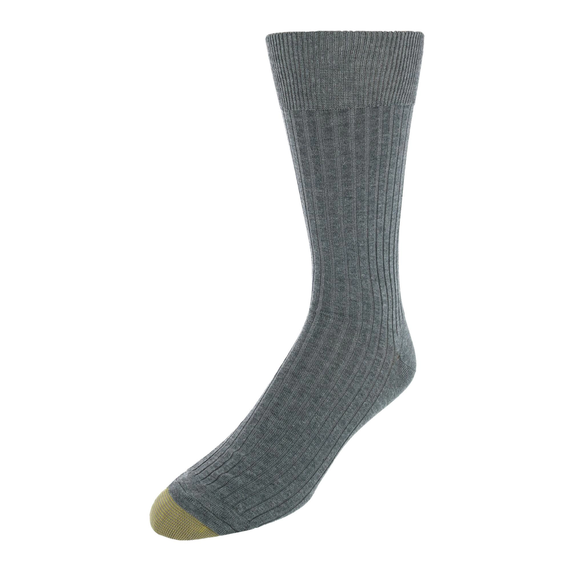 Gold Toe Men's Moisture Control Canterbury Crew Dress Socks (3 Pair Pack)