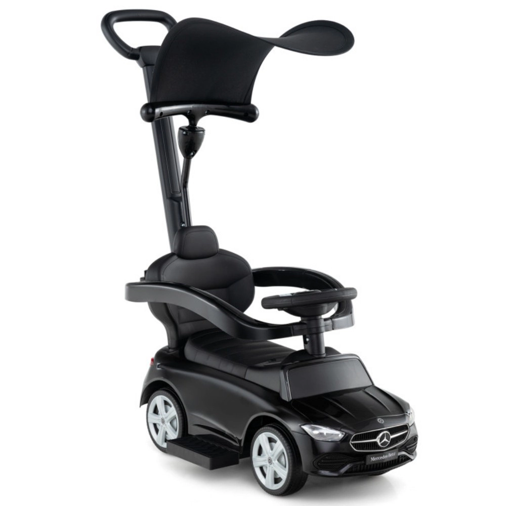 SUGIFT Canopy and Storage Toddler 3 1 Licensed Mercedes Benz Push Car Sliding