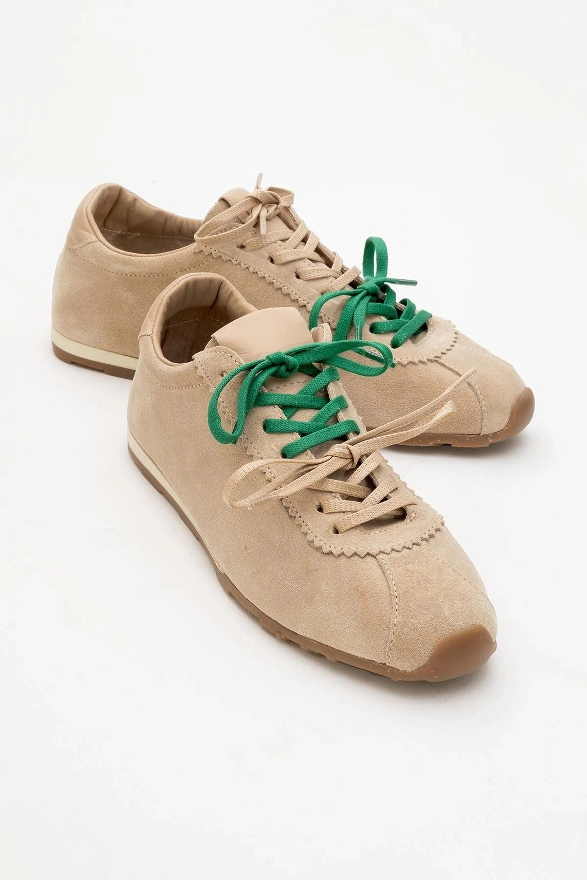 Forever & Always Womens Crea Leather Sneakers