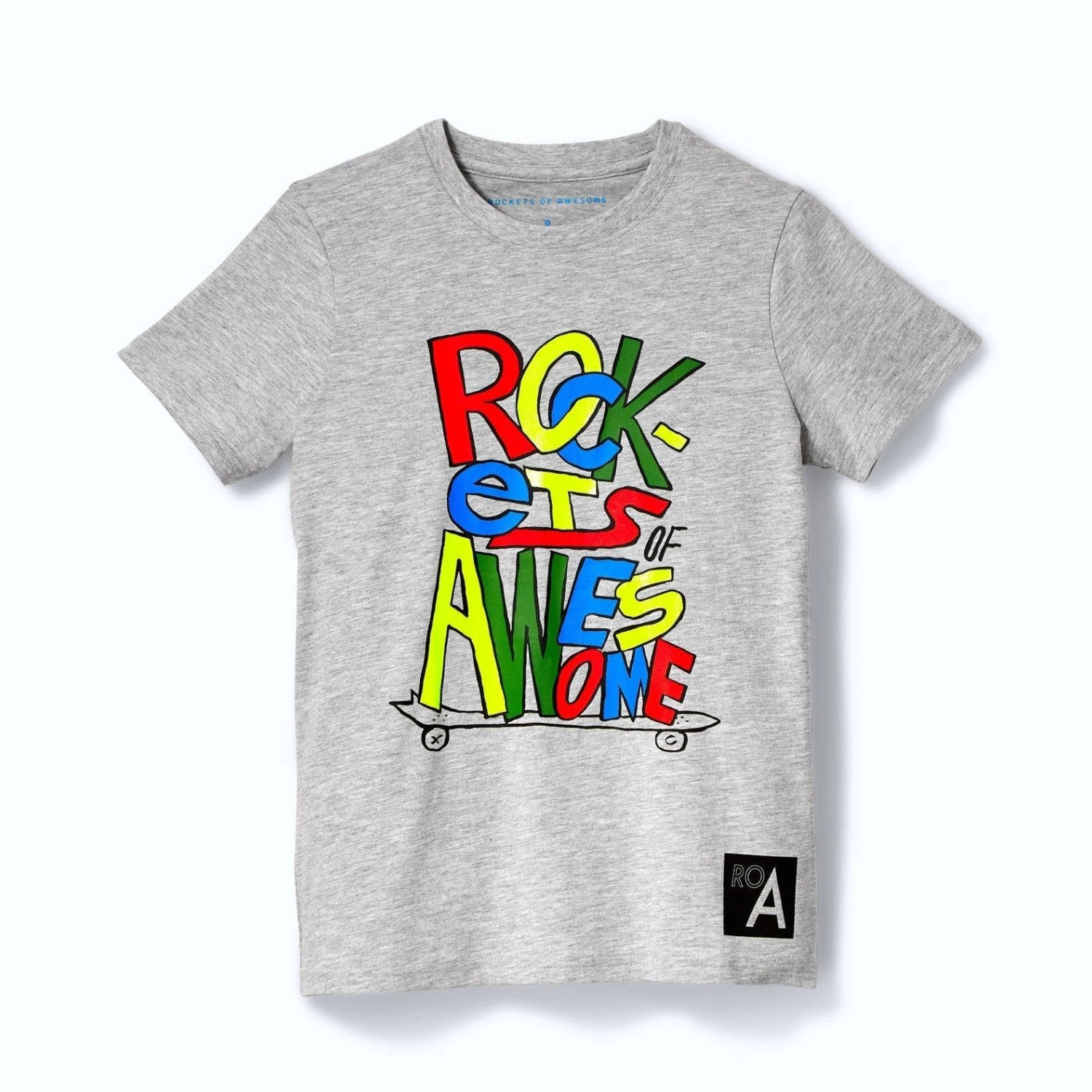Rockets Of Awesome Skateboard Tee for Boys