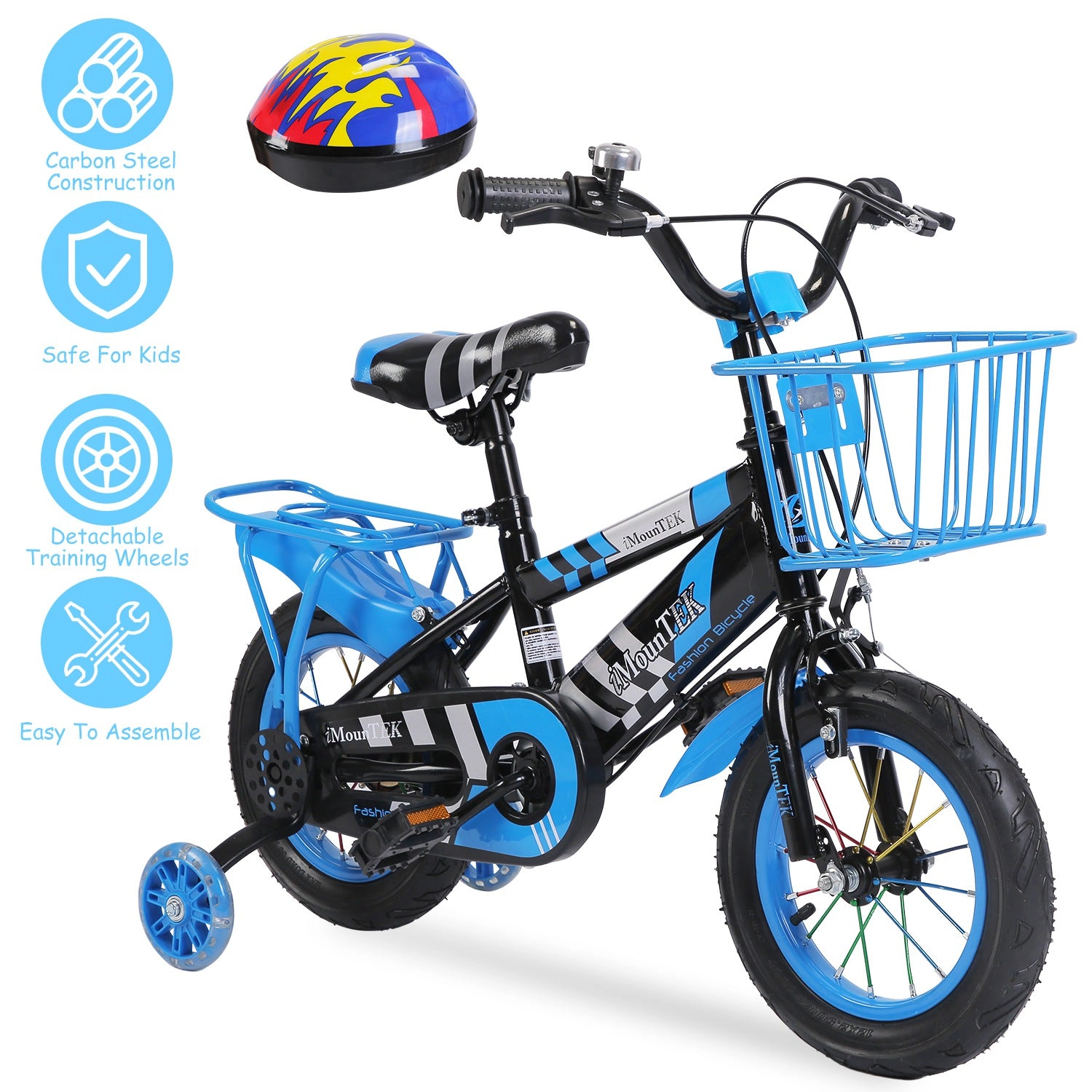 GBruno 12 Kids' Bike With Training Wheels