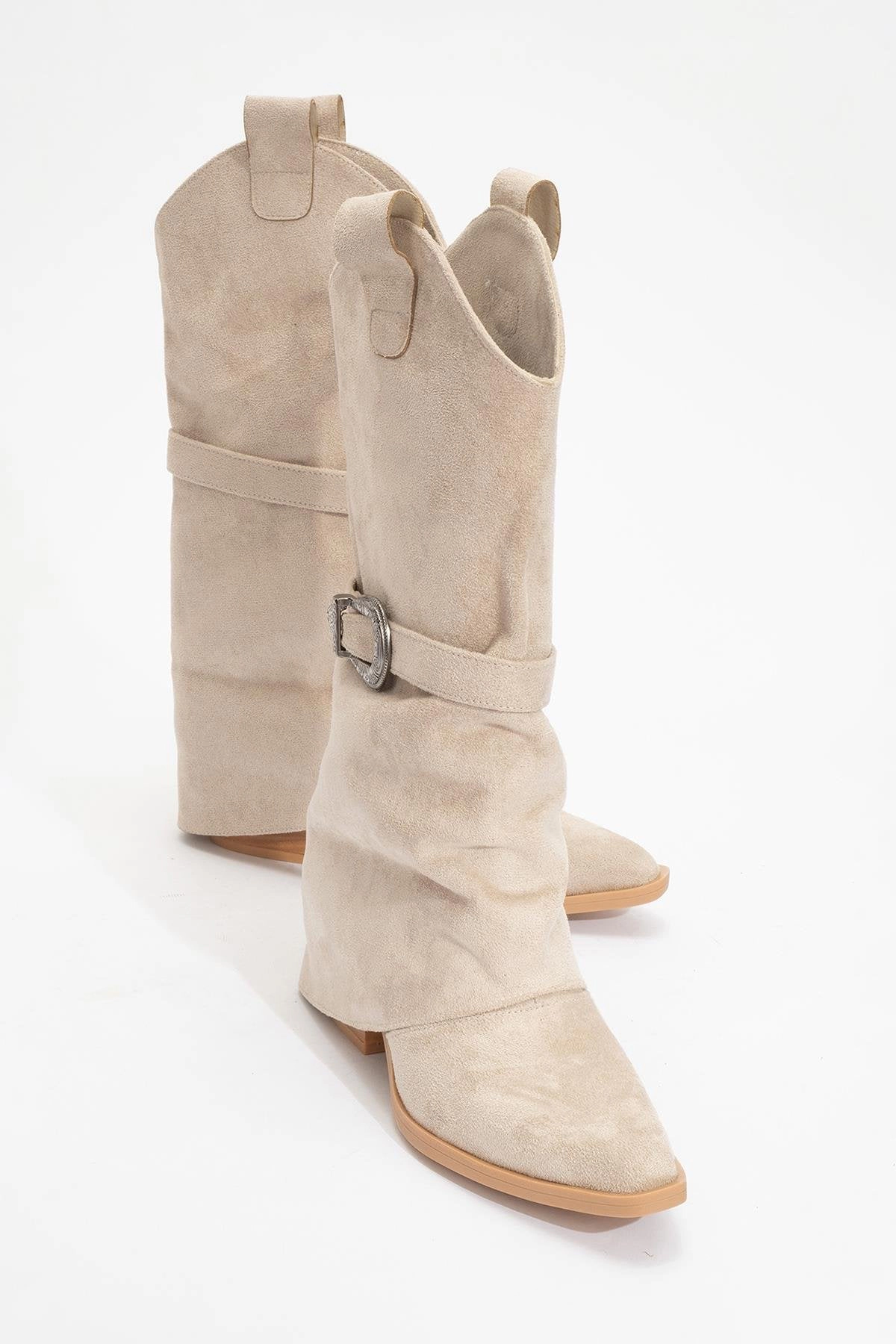 Prologue Shoes Womens Okus Buckle Block Heel Boot