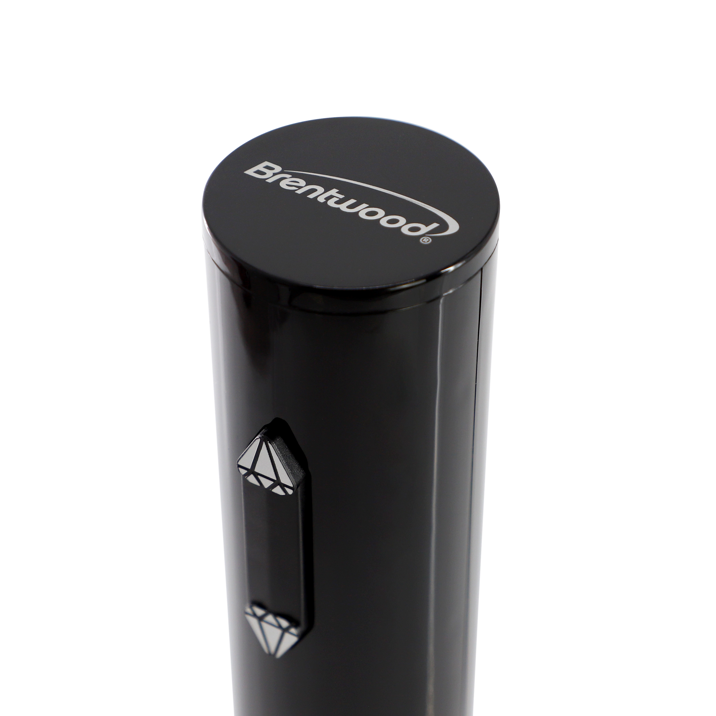 Brentwood Portable Electric Wine Bottle Opener with Foil Cutter in Black