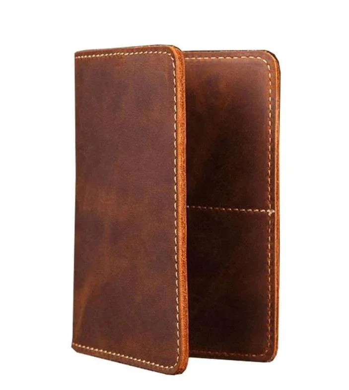 Steel Horse Leather Unisex Priam Handmade Leather Passport Cover