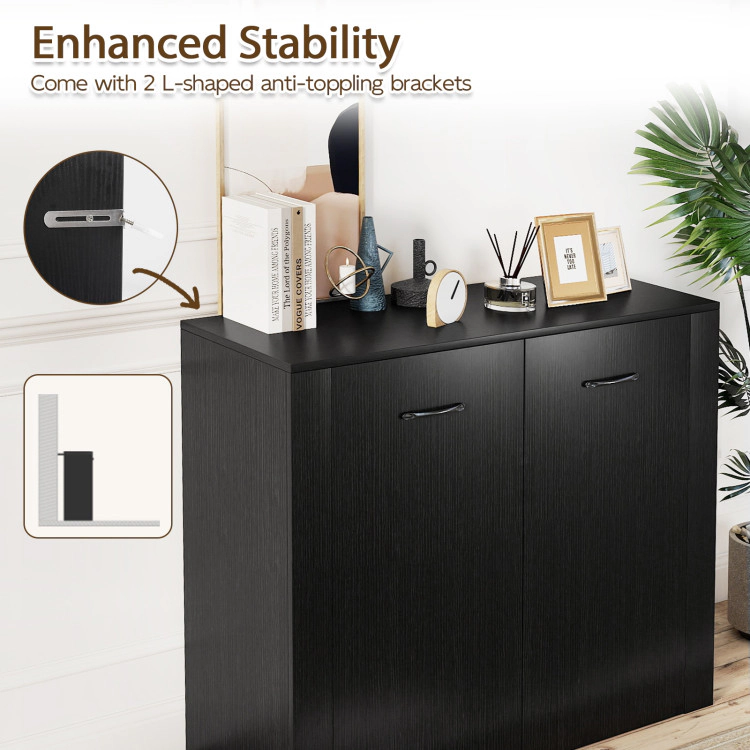 Hivvago 38" Buffet Modern Sideboard Cabinet With Storage