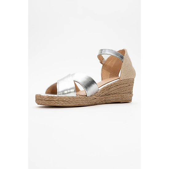 Forever & Always Womens Miria Leather Platform Espadrille