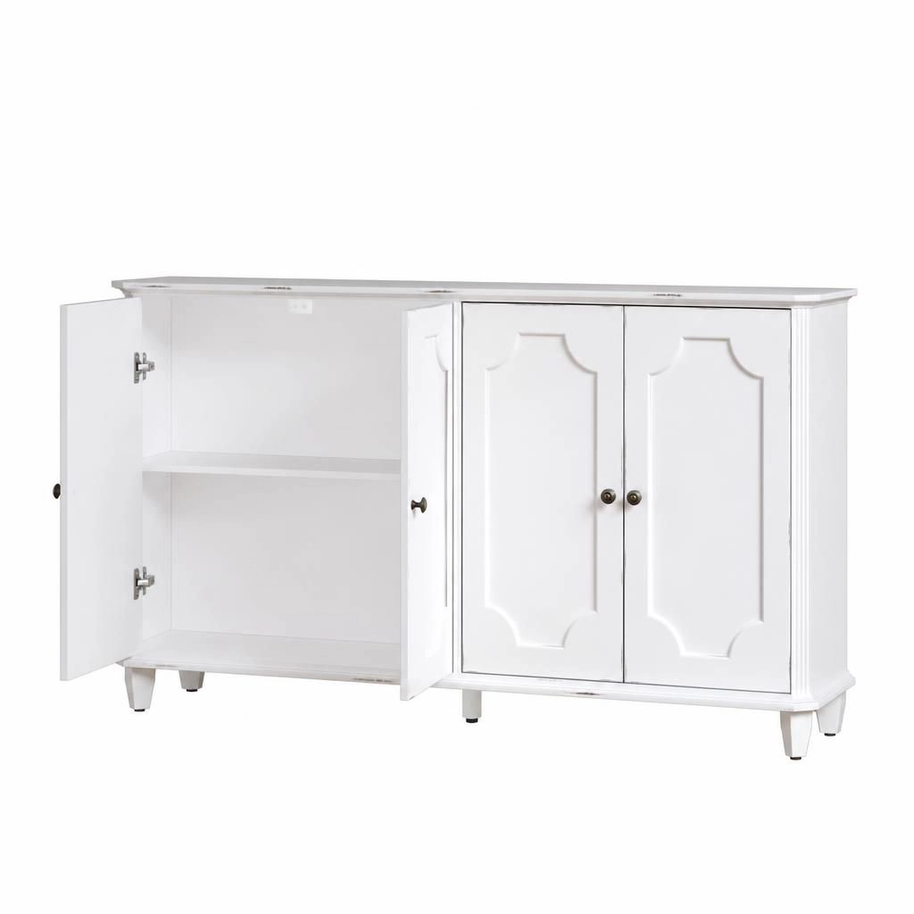 GOODSILO Solid Wood MDF Floor Storage Cabinet