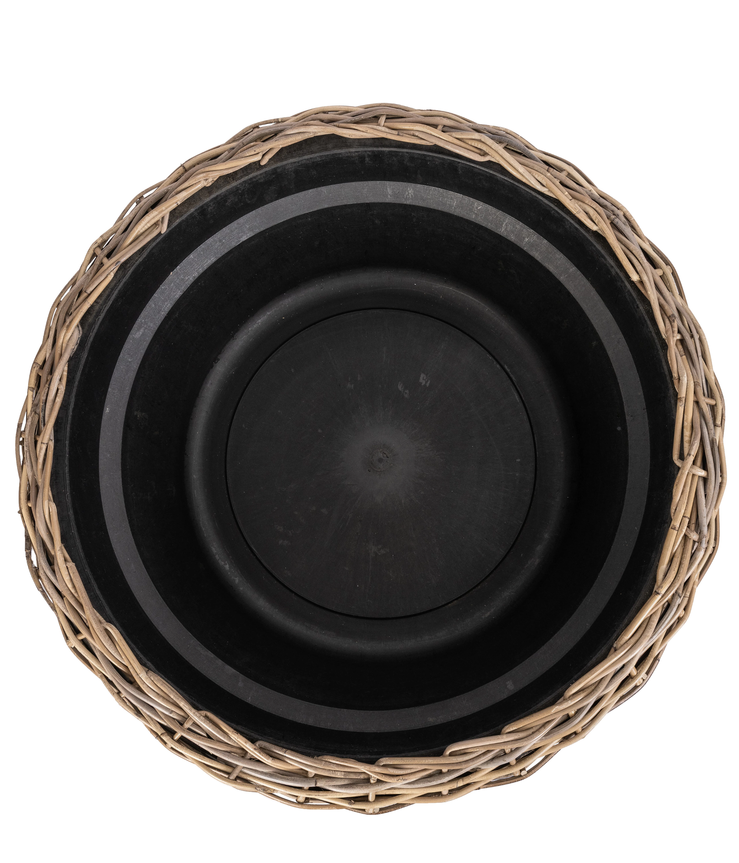 Saboga Home™ Round Belly Planter with Plastic Insert