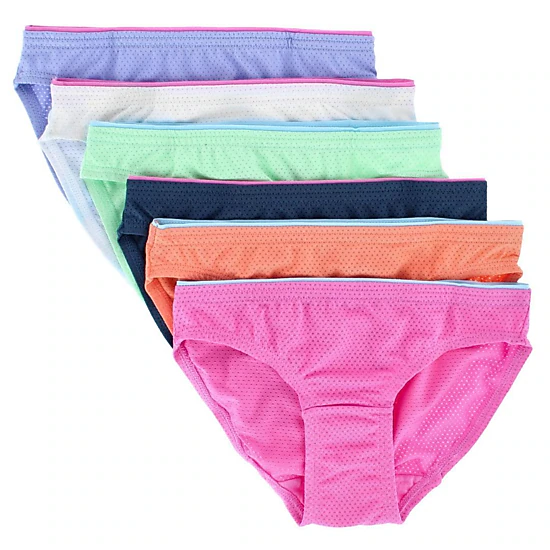 Fruit of the Loom Girl's Breathable Micro Mesh Bikini Underwear (6 Pack)