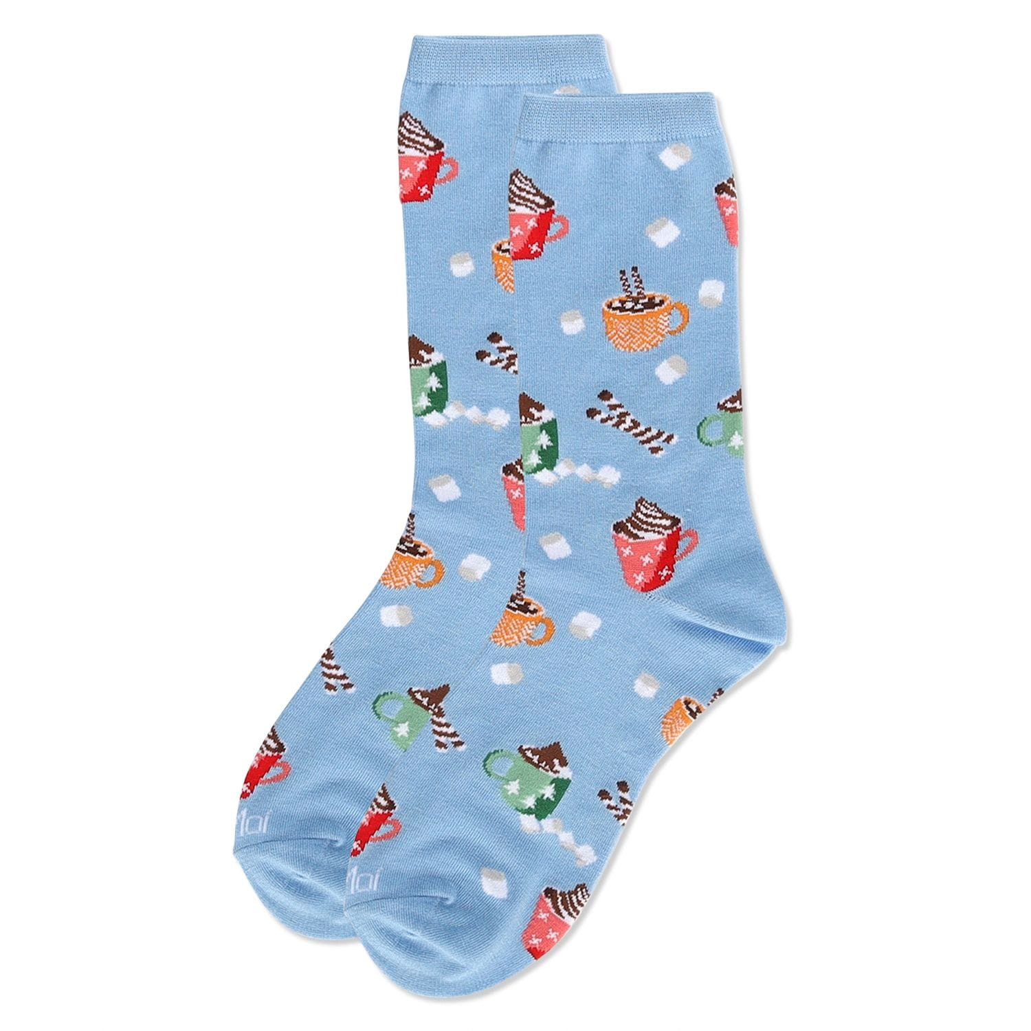 MeMoi Women's Hot Cocoa Bamboo Crew Socks