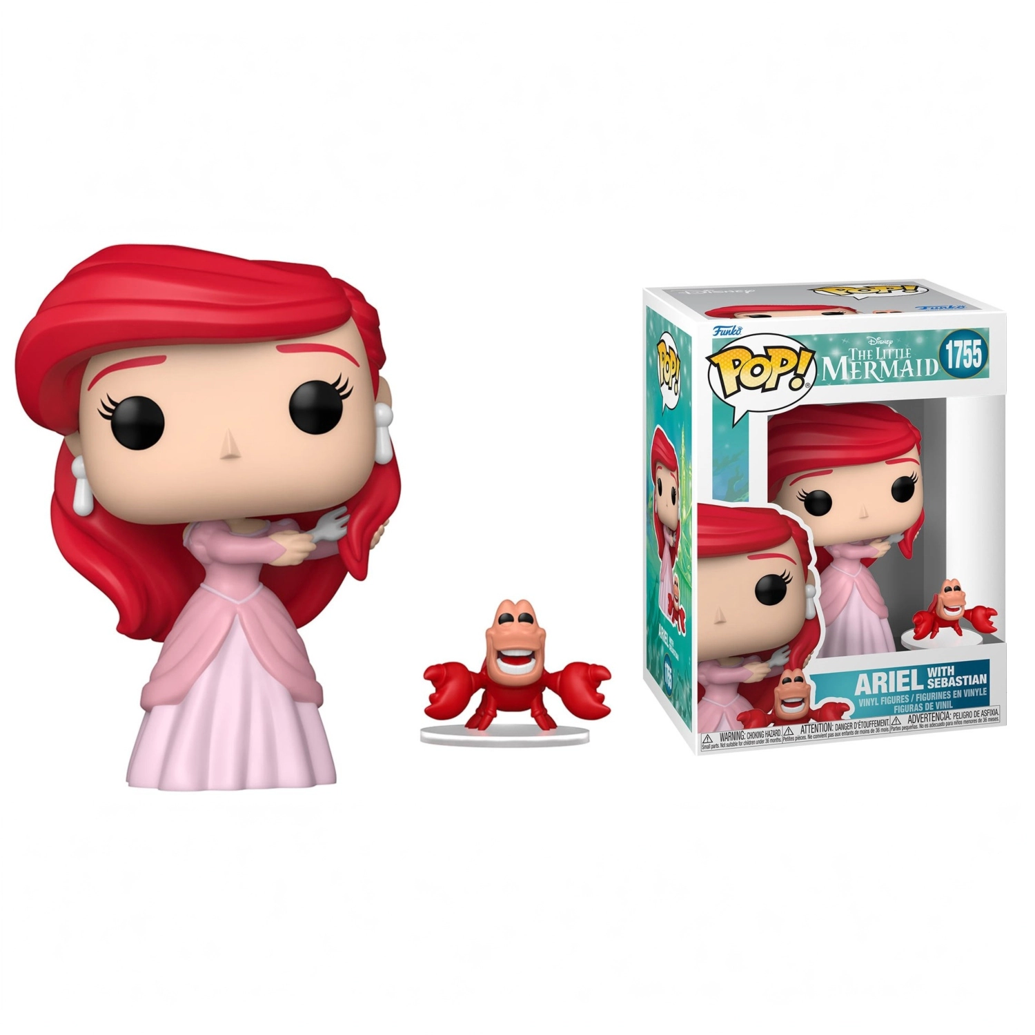 Funko Pop! Little Mermaid: Ariel w Sebastian #1755