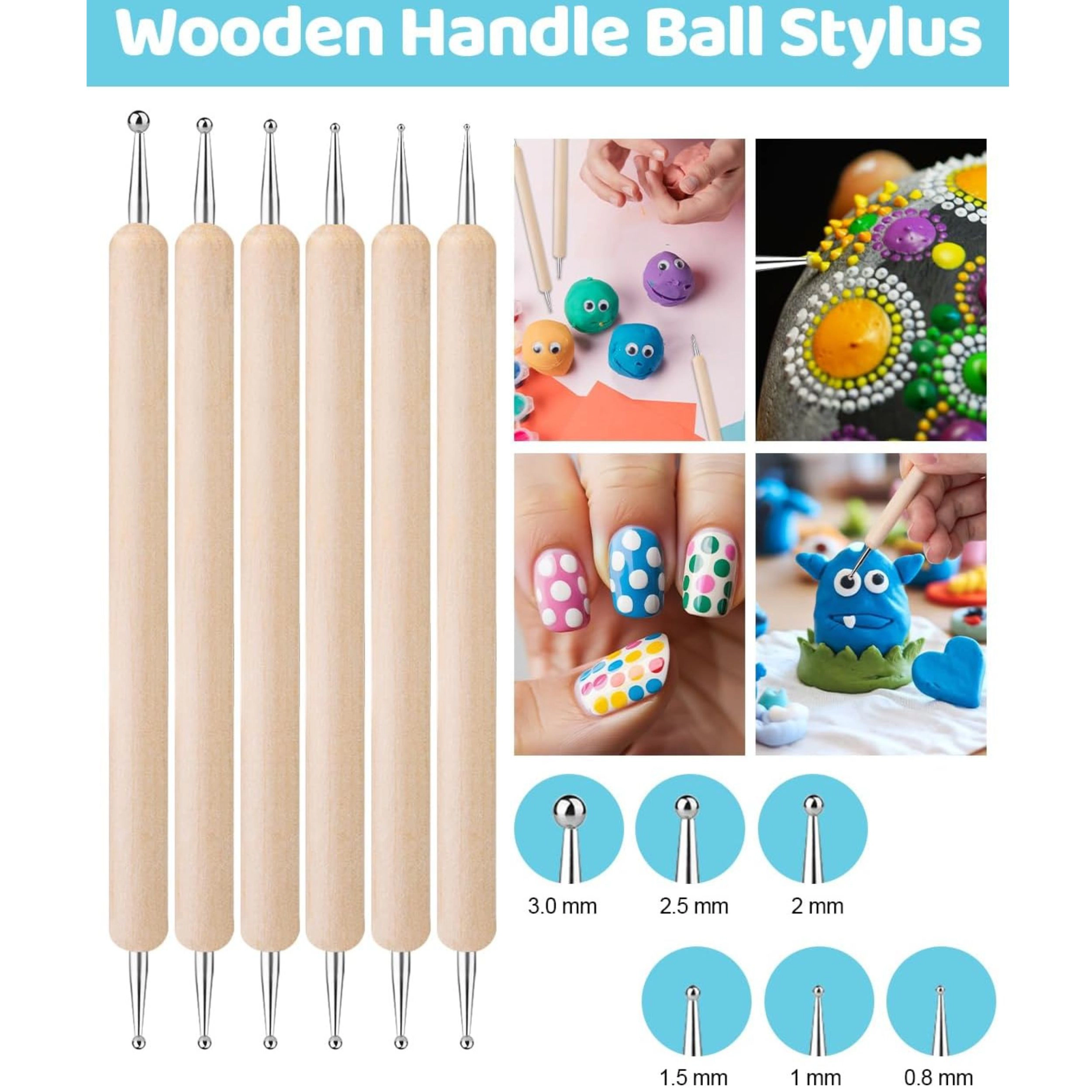 Stock Preferred Clay Sculpting Tools Kit Ball Stylus Dot Painting Set for Pottery Nail Art and Crafts Pack of 14