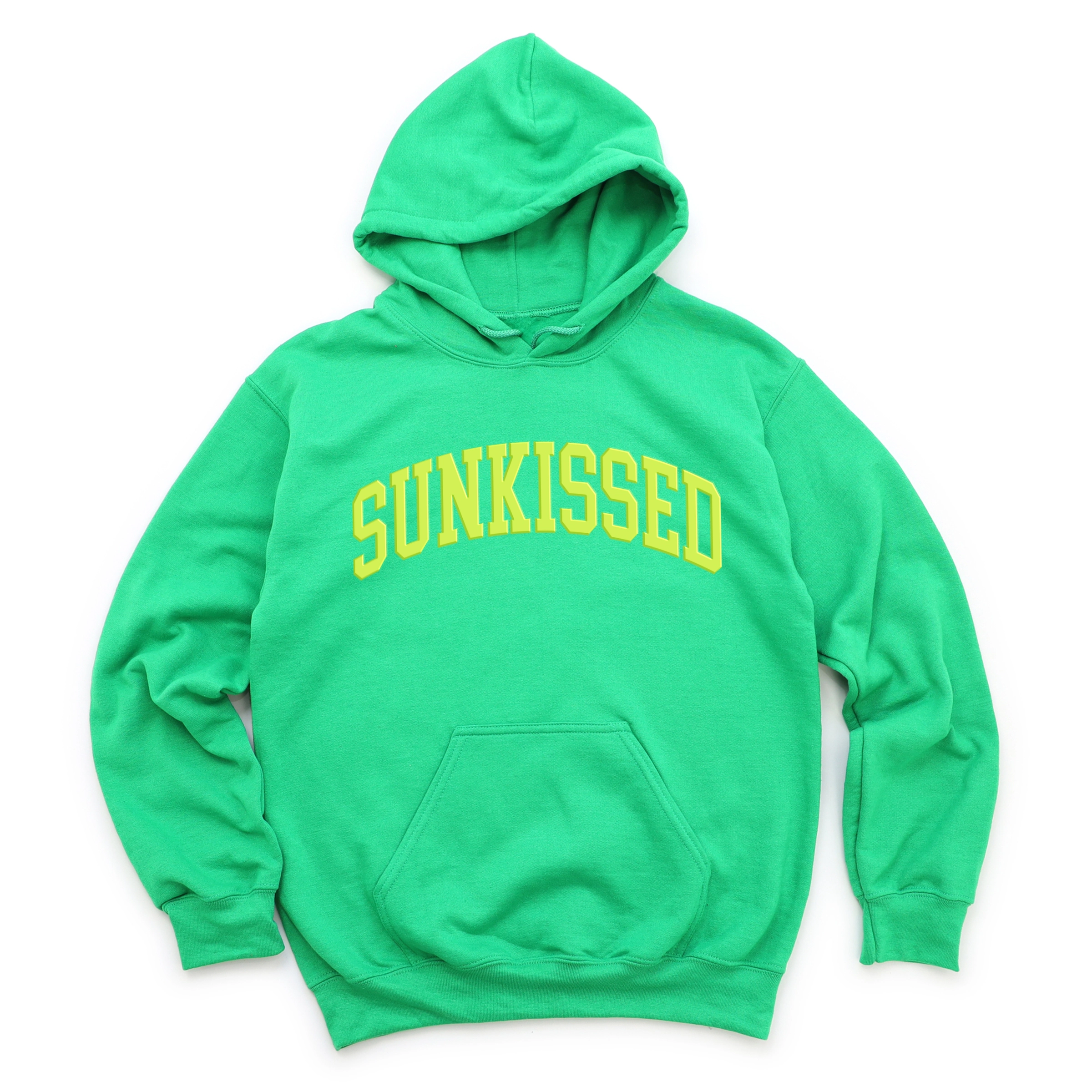 Simply Sage Market Sunkissed Varsity Arched Puff Print Women's Heavy Blend Hoodie