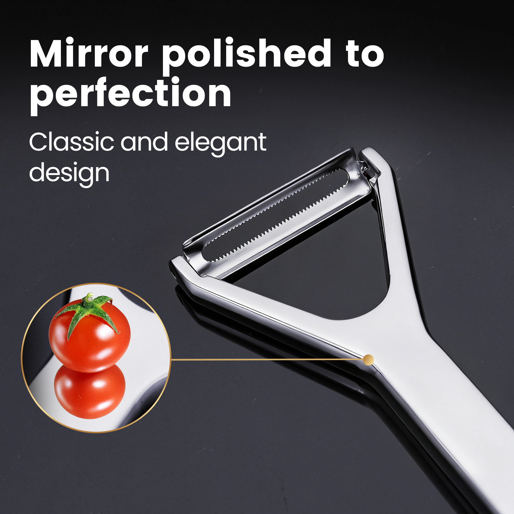 Gourmet Easy Vegetable Peeler, Y Peeler, Citrus Peeler, Stainless Steel Lemon Peeler