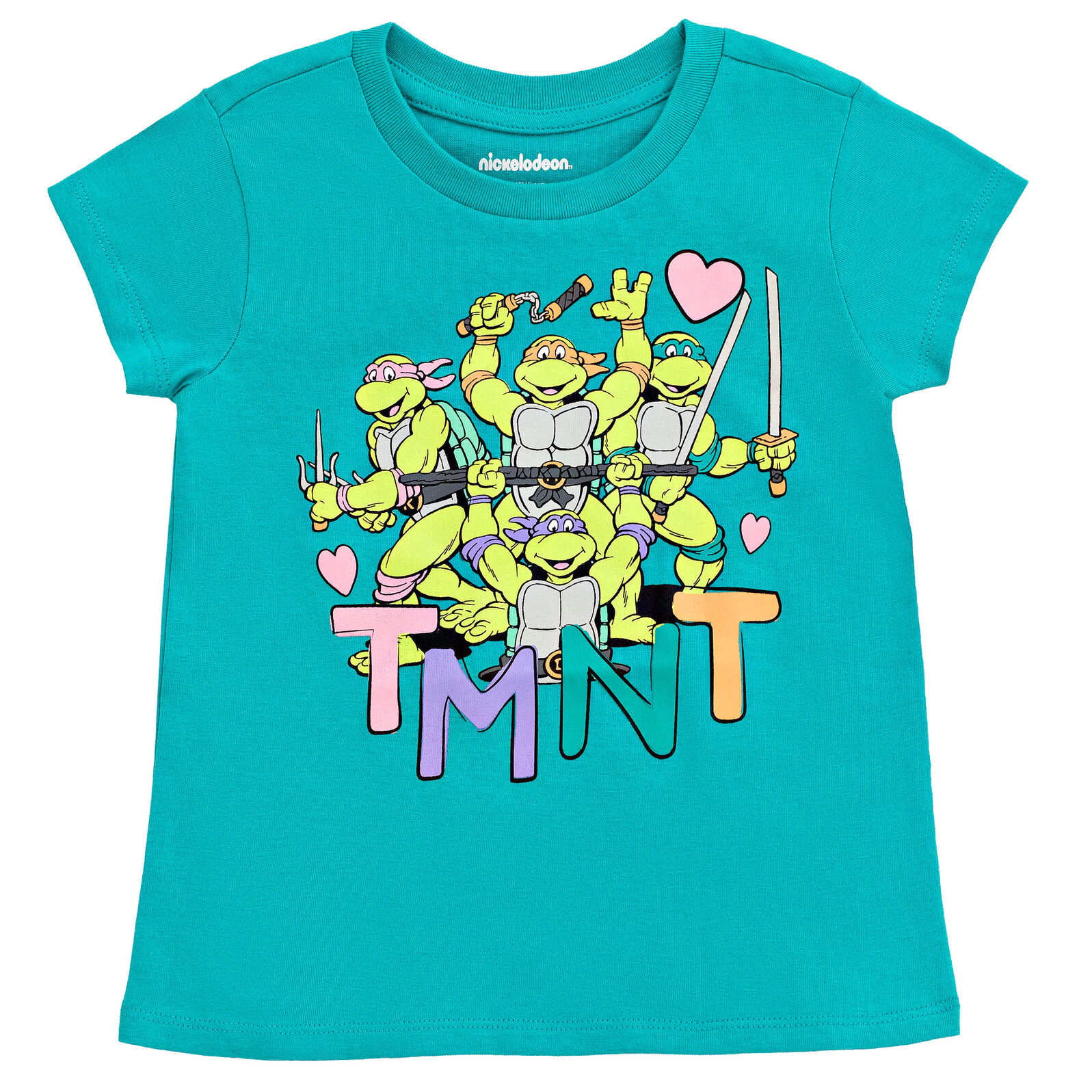 Teenage Mutant Ninja Turtles Girls' 2-Pack Short Sleeve T-Shirts