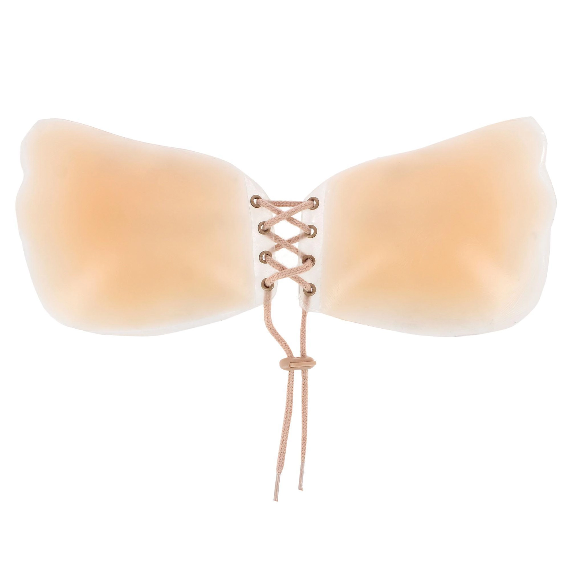 CTM Women's Reusable Seamless Silicone Adhesive Sticky Bra