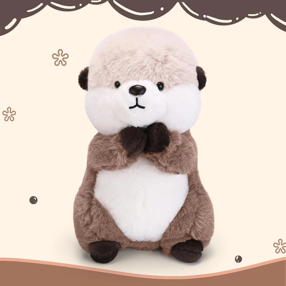 Obsidian Rock Unisex Sea Otter Stuffed Animal Plush